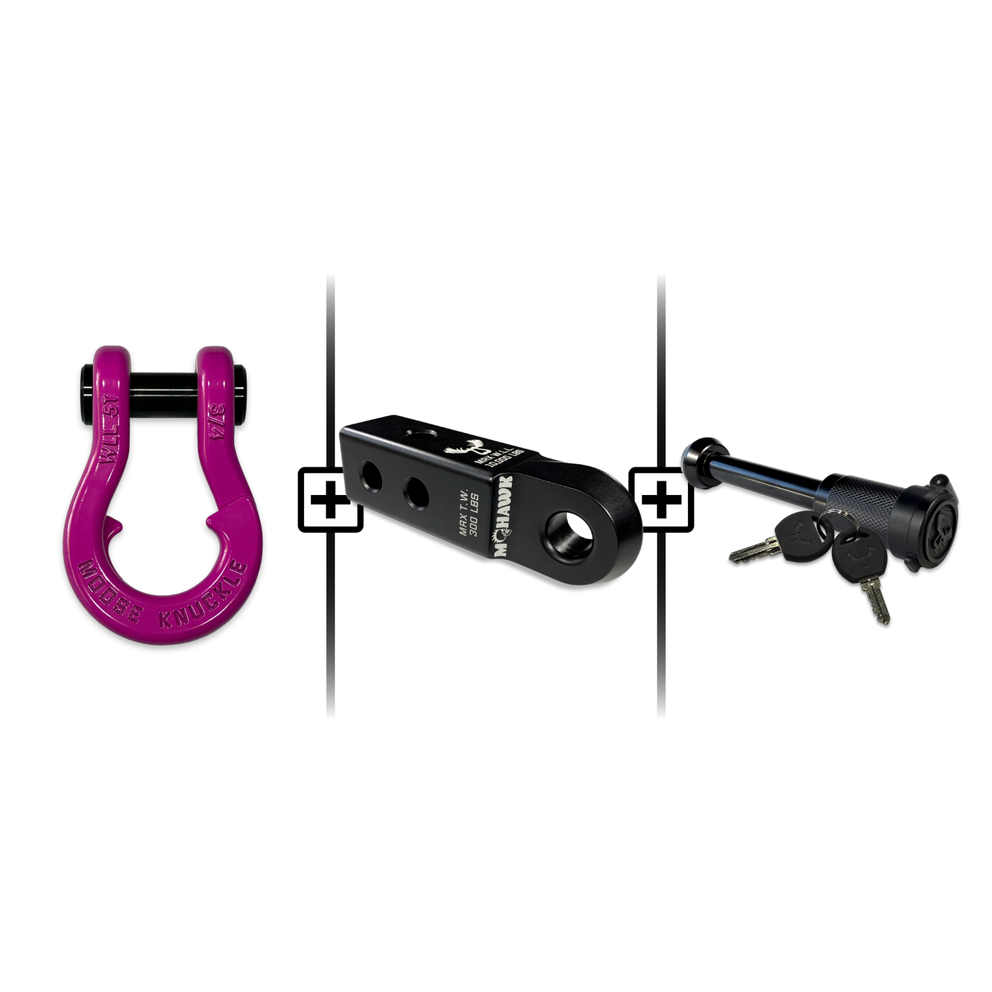 Jowl® 3/4 Split Shackle® Mohawk 2.0 Receiver and Hitch Pin Bundle