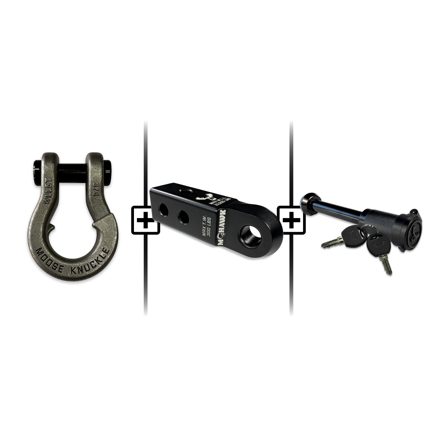 Jowl® 3/4 Split Shackle® Mohawk 2.0 Receiver and Hitch Pin Bundle