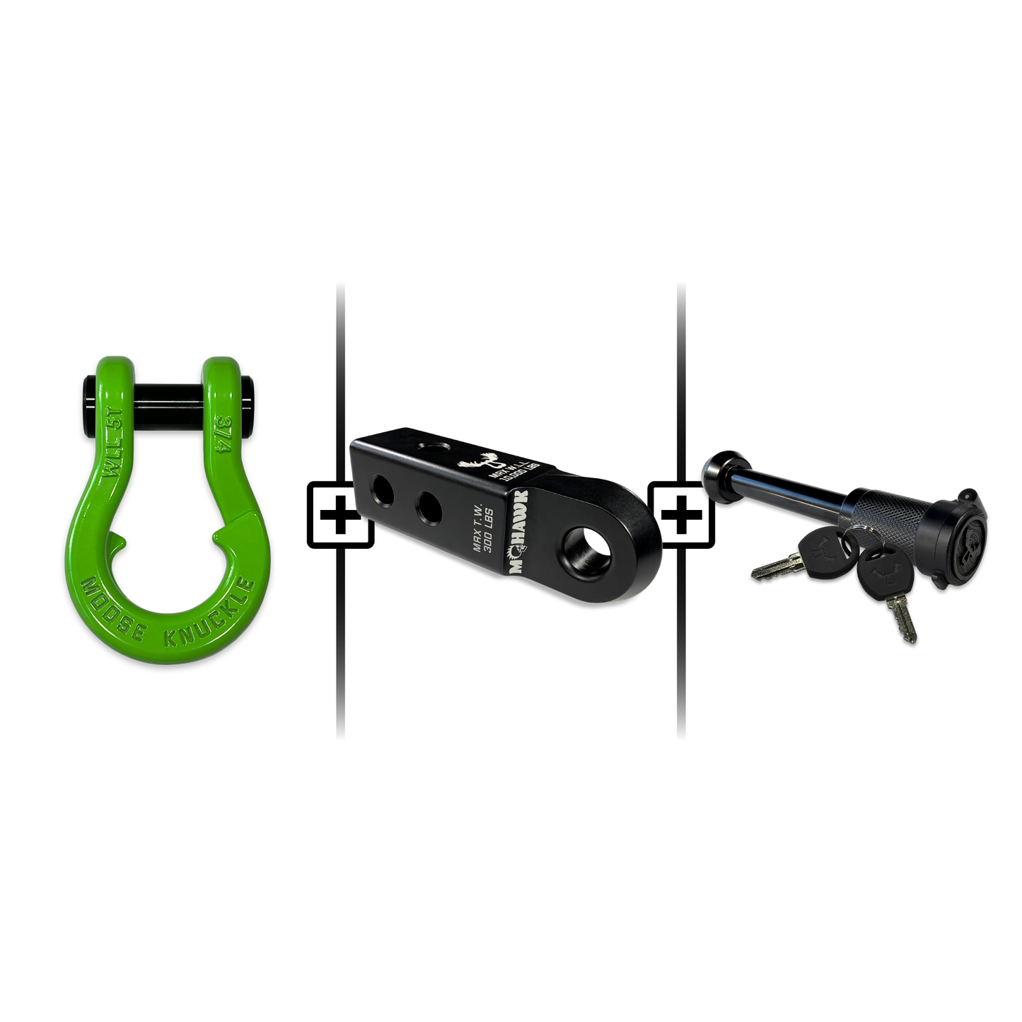 Jowl® 3/4 Split Shackle® Mohawk 2.0 Receiver and Hitch Pin Bundle