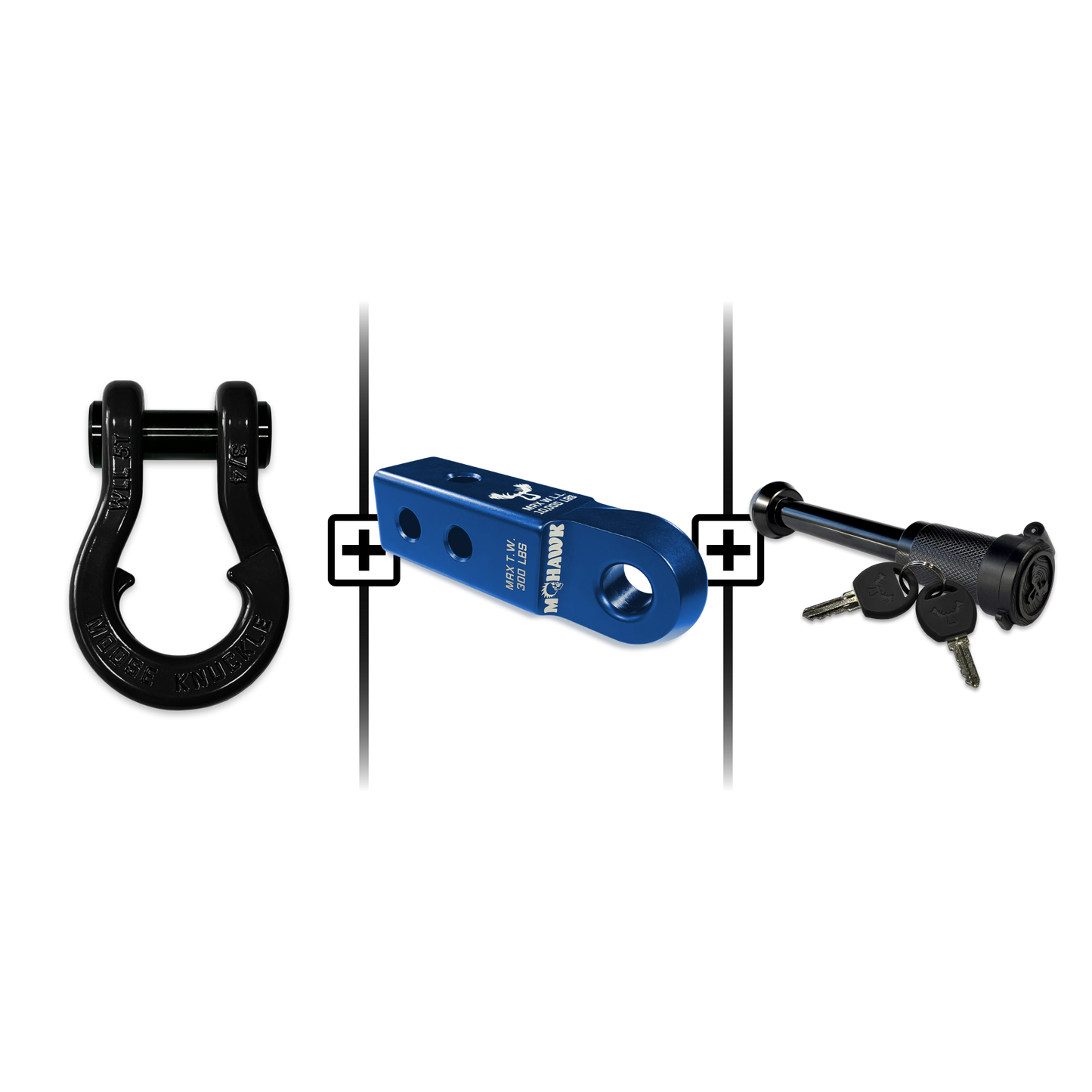 Jowl® 3/4 Split Shackle® Mohawk 2.0 Receiver and Hitch Pin Bundle