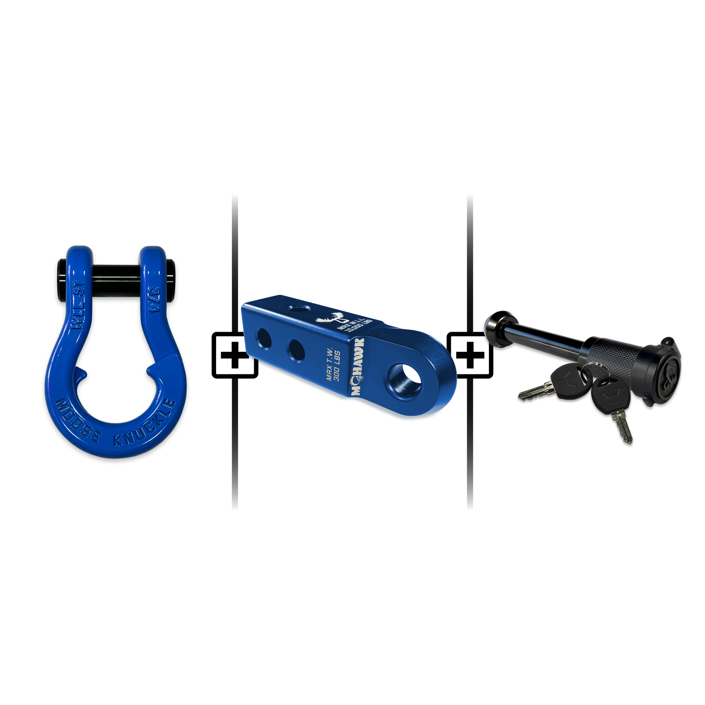 Jowl® 3/4 Split Shackle® Mohawk 2.0 Receiver and Hitch Pin Bundle