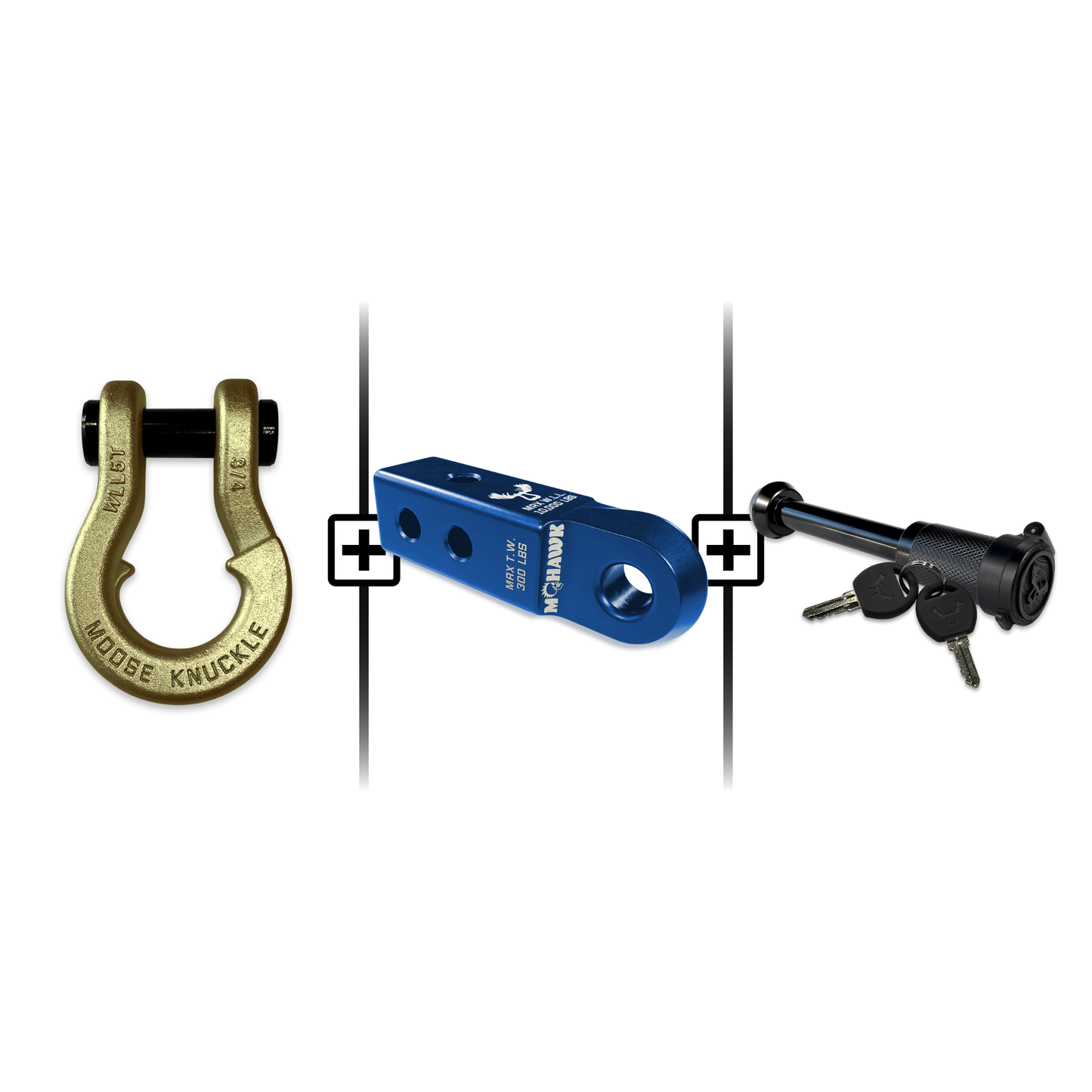 Jowl® 3/4 Split Shackle® Mohawk 2.0 Receiver and Hitch Pin Bundle
