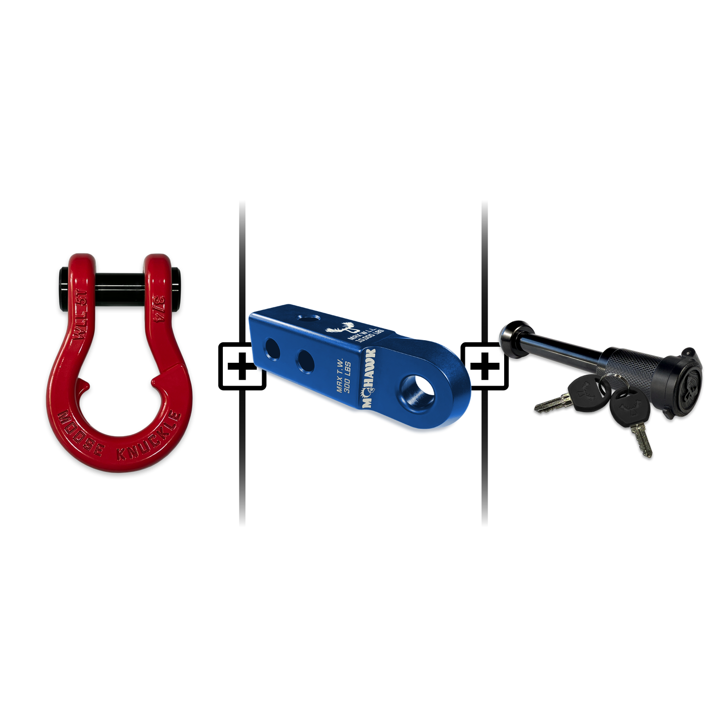 Jowl® 3/4 Split Shackle® Mohawk 2.0 Receiver and Hitch Pin Bundle