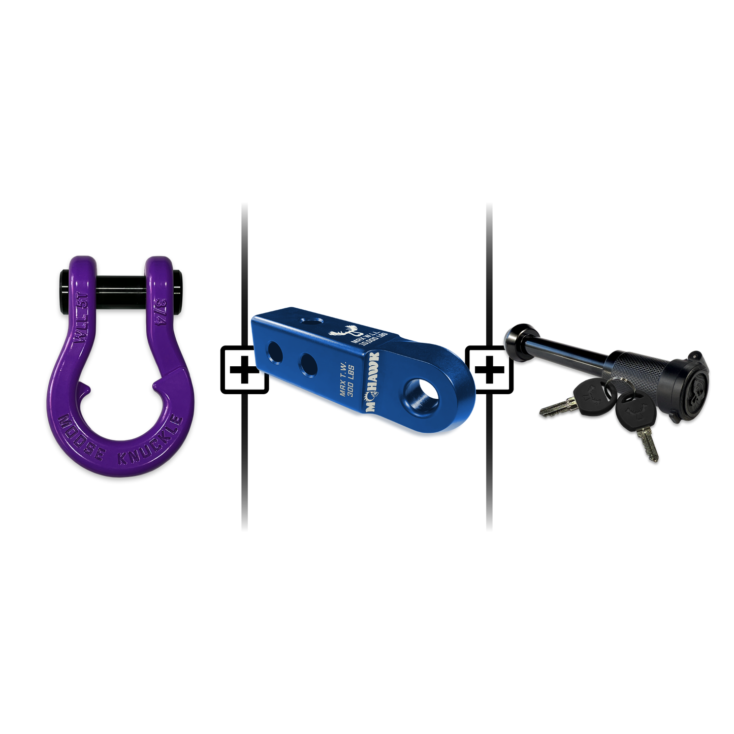 Jowl® 3/4 Split Shackle® Mohawk 2.0 Receiver and Hitch Pin Bundle