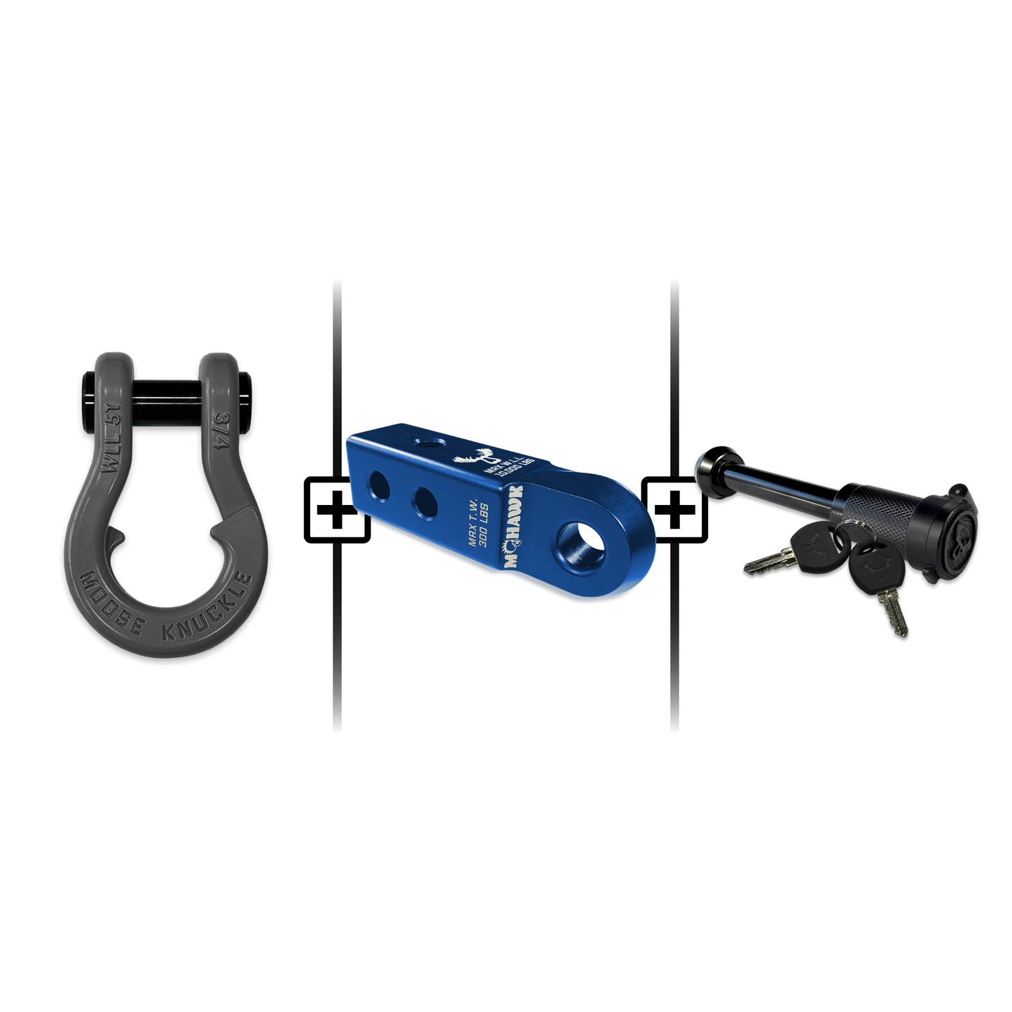 Jowl® 3/4 Split Shackle® Mohawk 2.0 Receiver and Hitch Pin Bundle