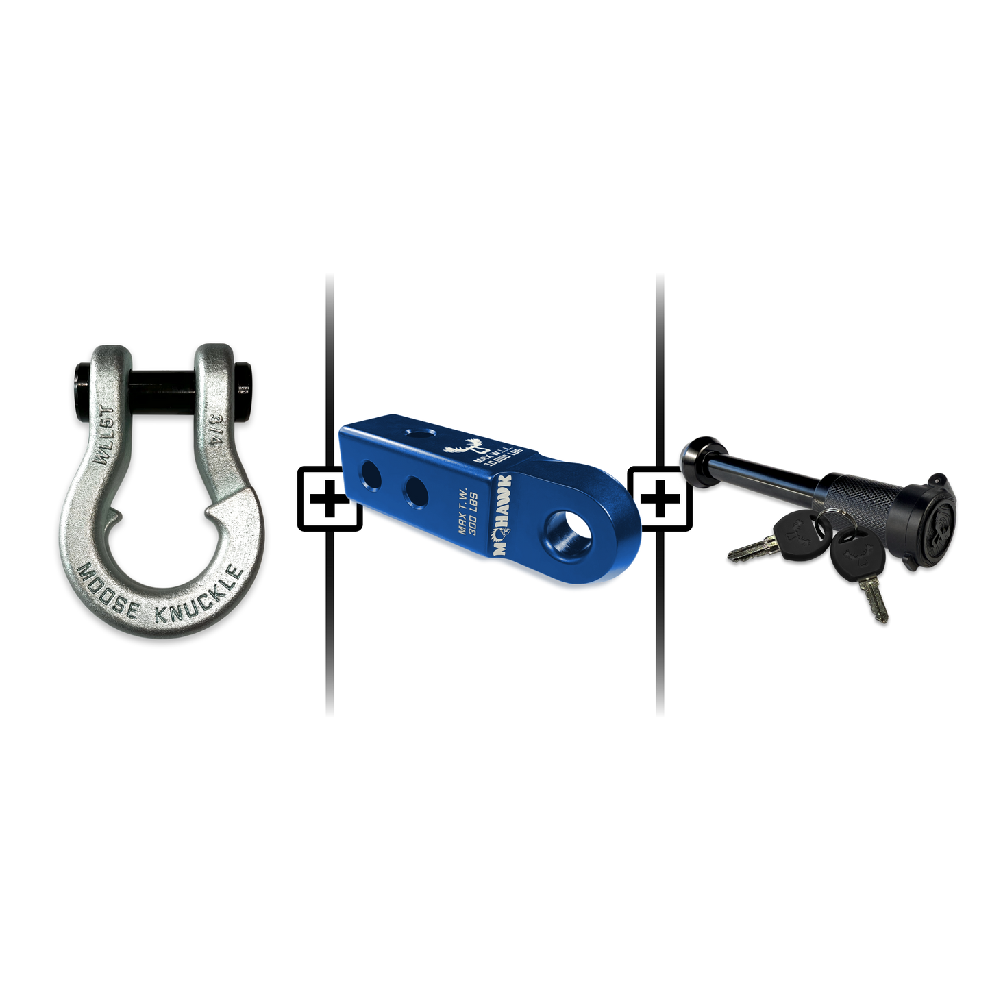 Jowl® 3/4 Split Shackle® Mohawk 2.0 Receiver and Hitch Pin Bundle