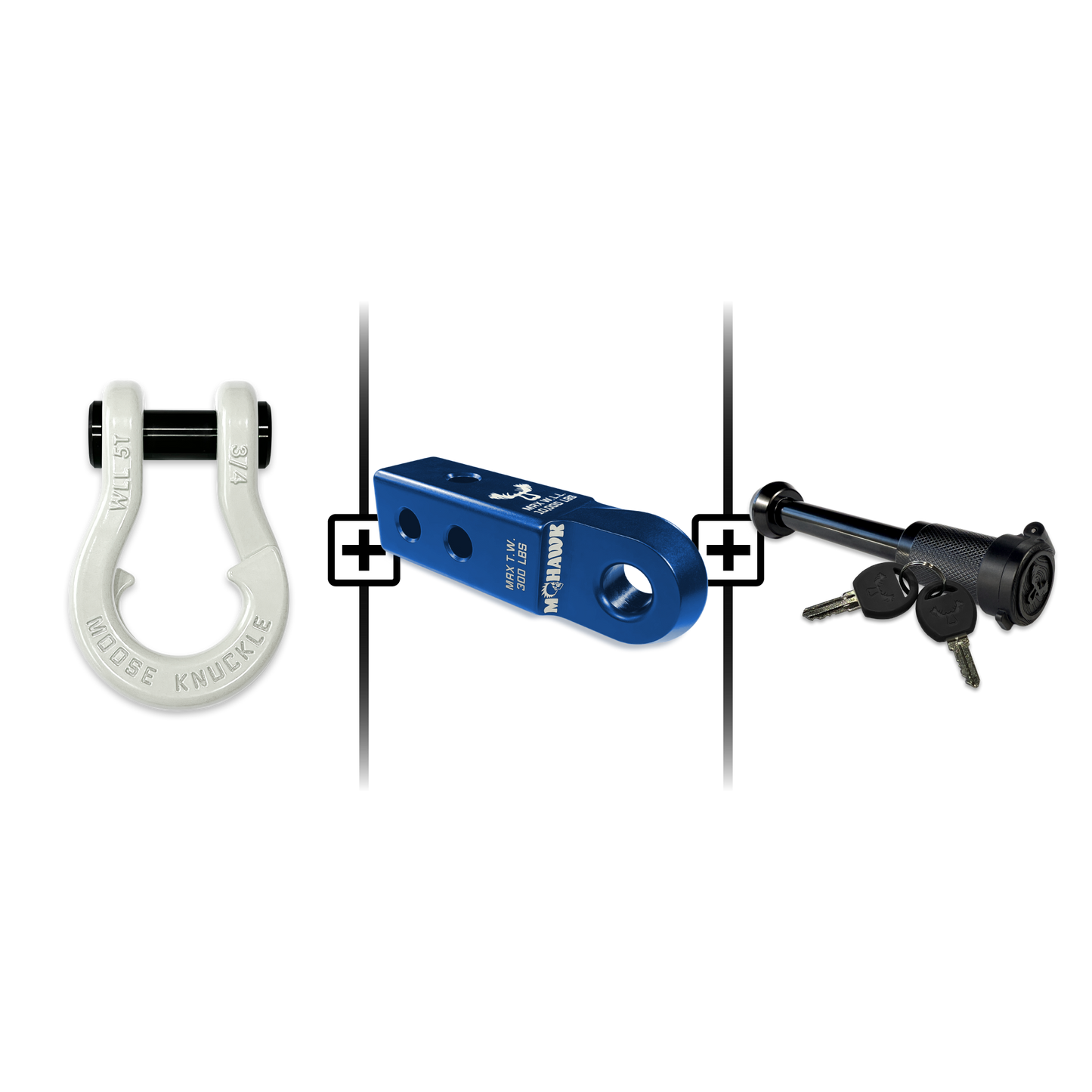 Jowl® 3/4 Split Shackle® Mohawk 2.0 Receiver and Hitch Pin Bundle