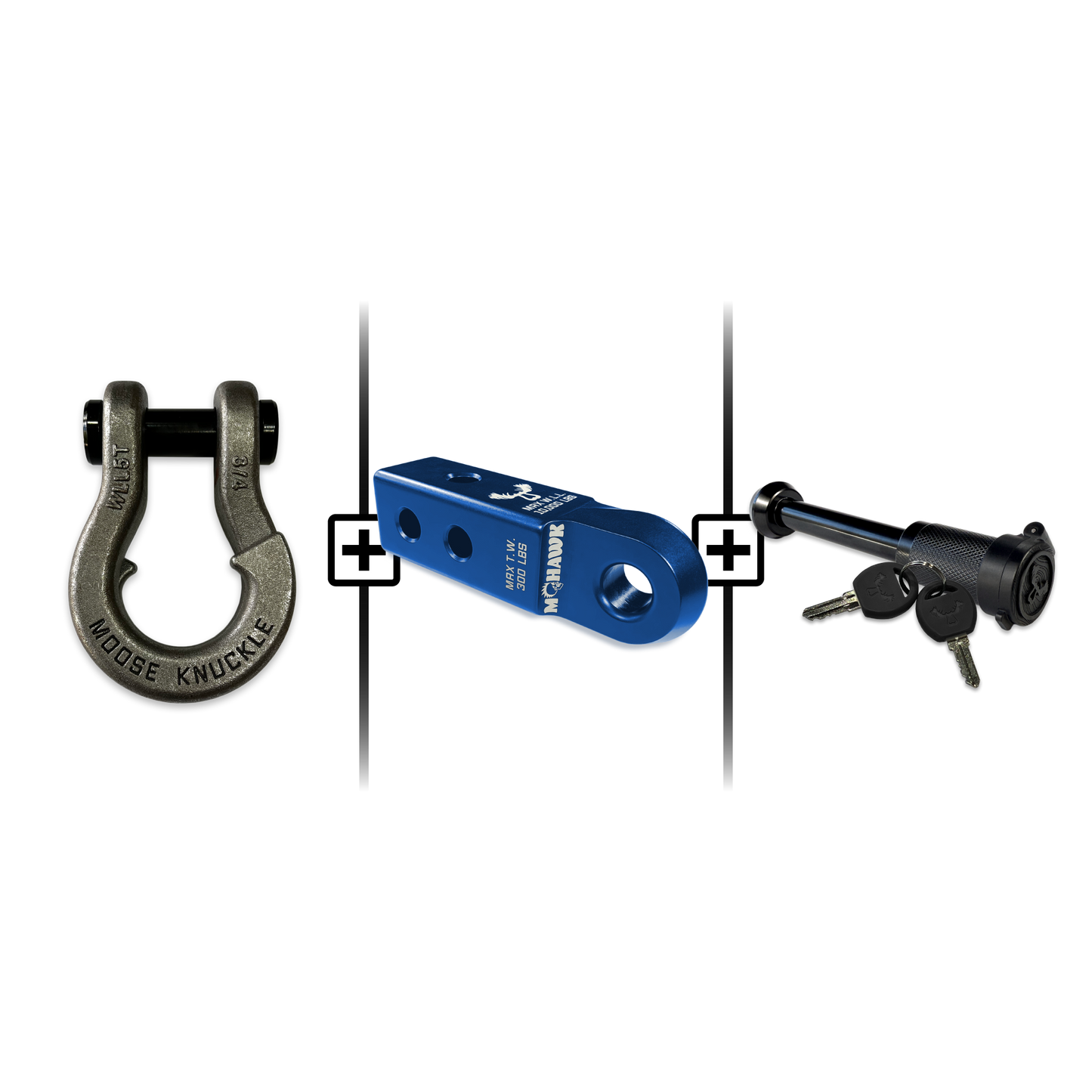 Jowl® 3/4 Split Shackle® Mohawk 2.0 Receiver and Hitch Pin Bundle