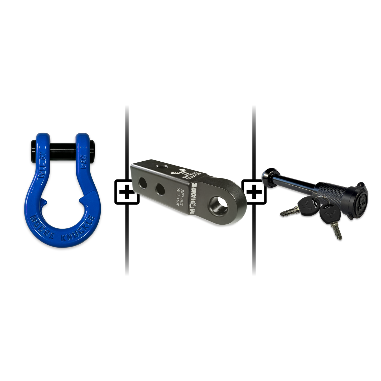 Jowl® 3/4 Split Shackle® Mohawk 2.0 Receiver and Hitch Pin Bundle