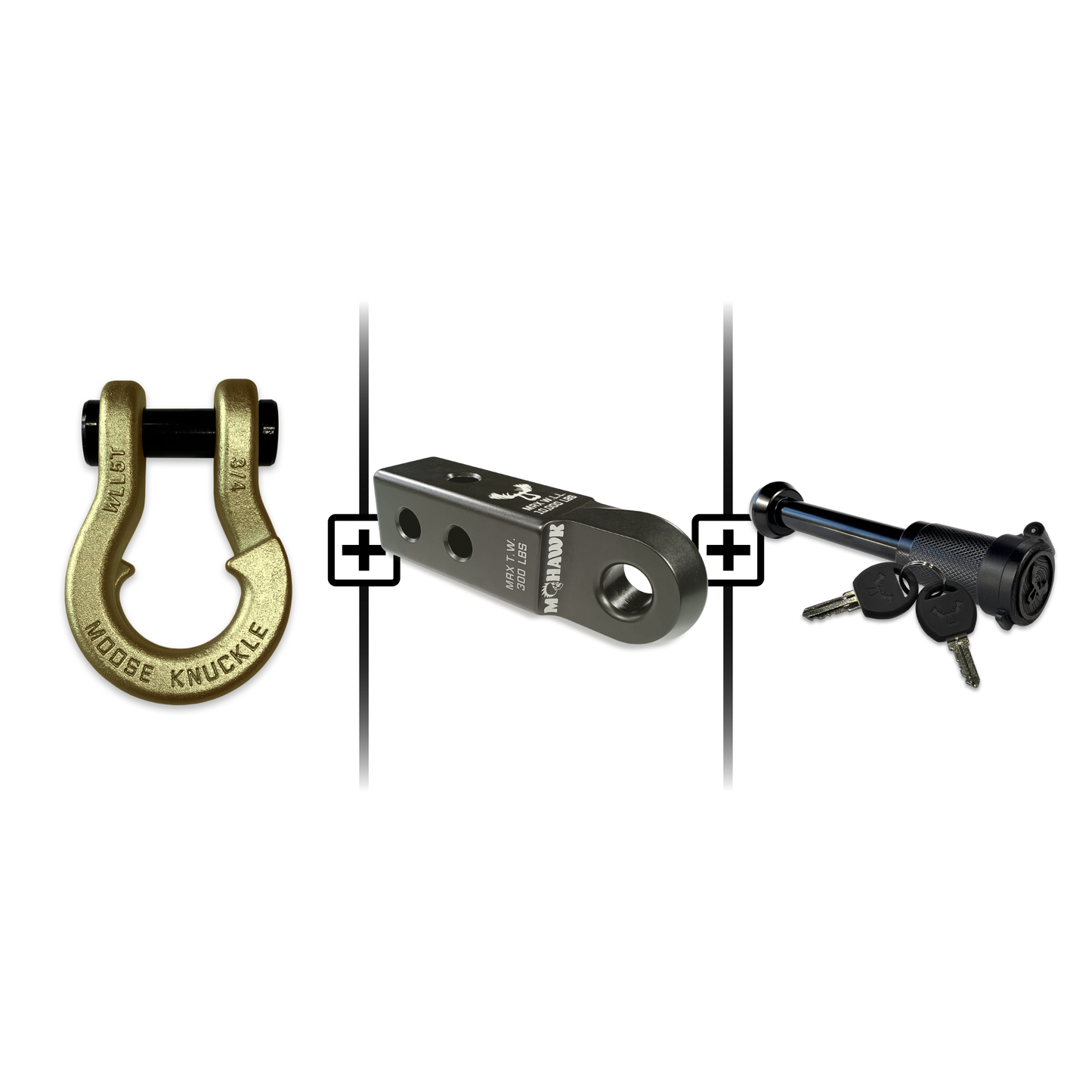 Jowl® 3/4 Split Shackle® Mohawk 2.0 Receiver and Hitch Pin Bundle