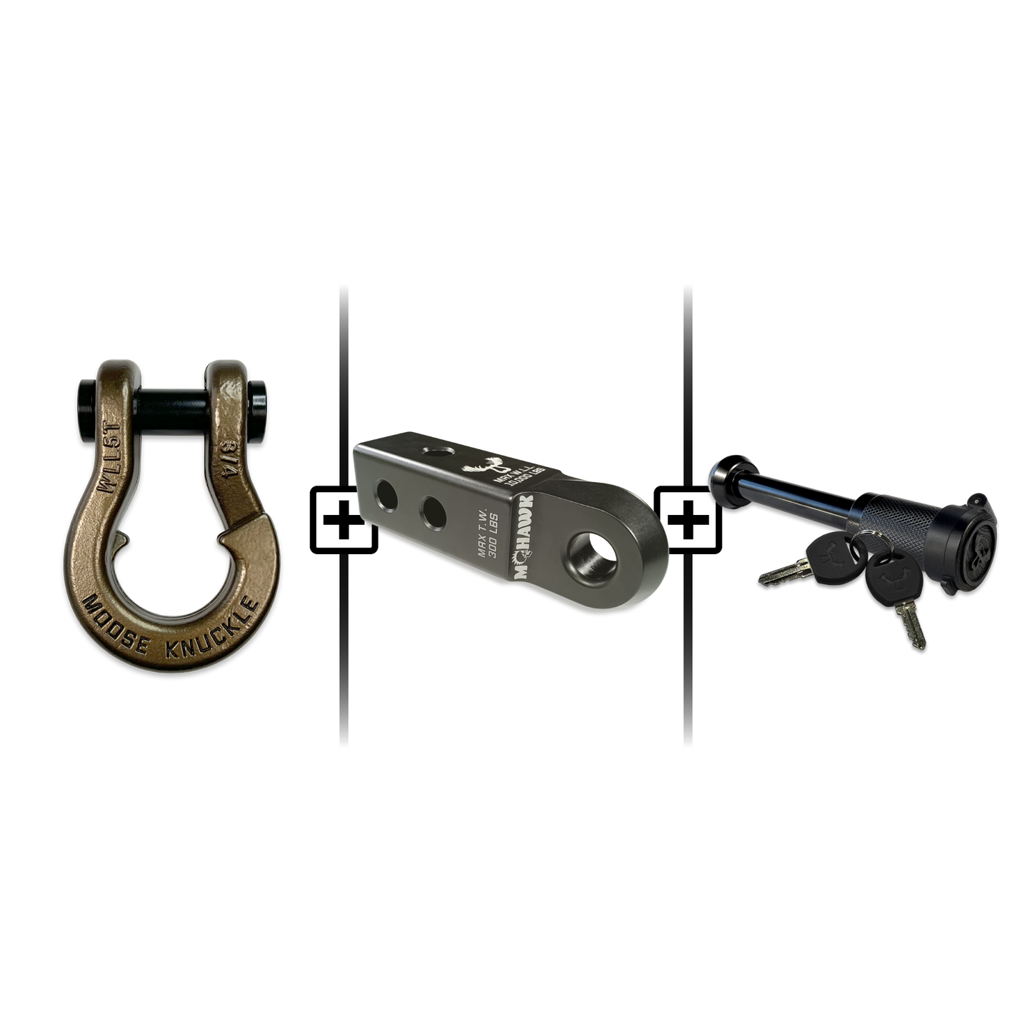 Jowl® 3/4 Split Shackle® Mohawk 2.0 Receiver and Hitch Pin Bundle