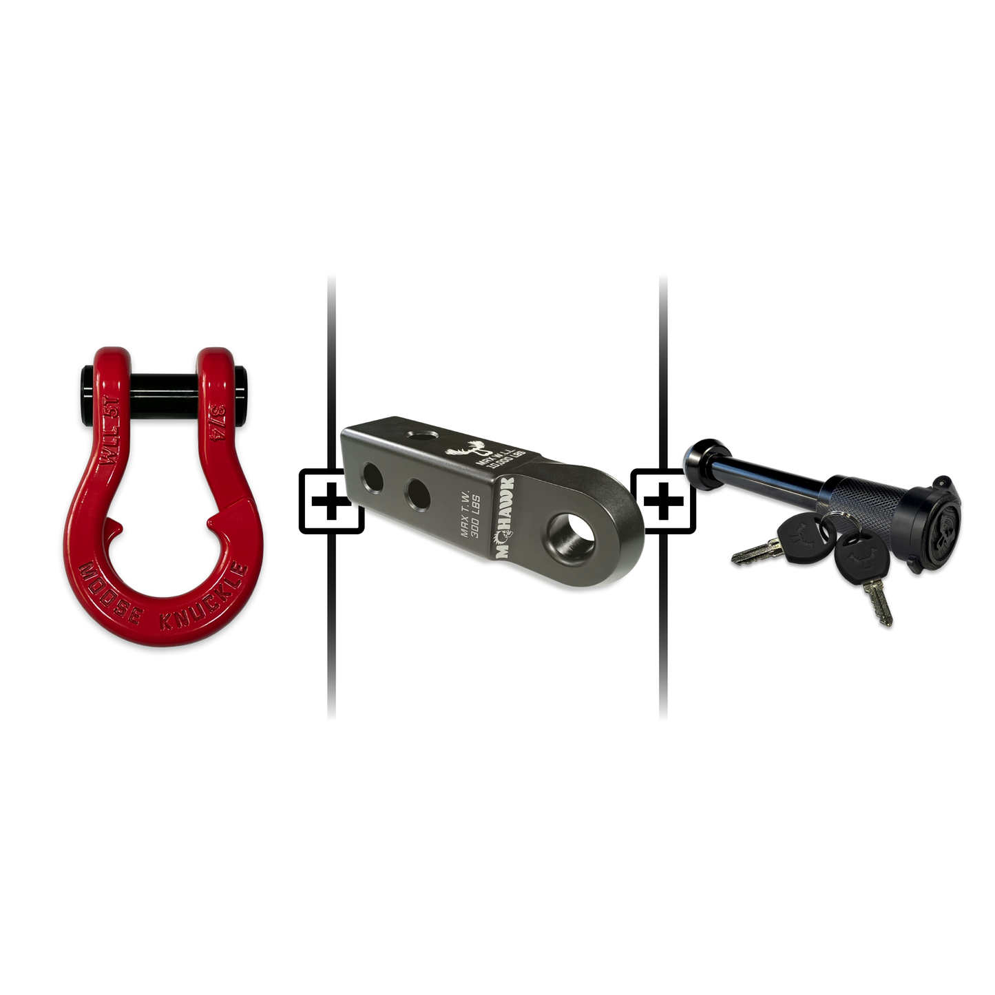 Jowl® 3/4 Split Shackle® Mohawk 2.0 Receiver and Hitch Pin Bundle