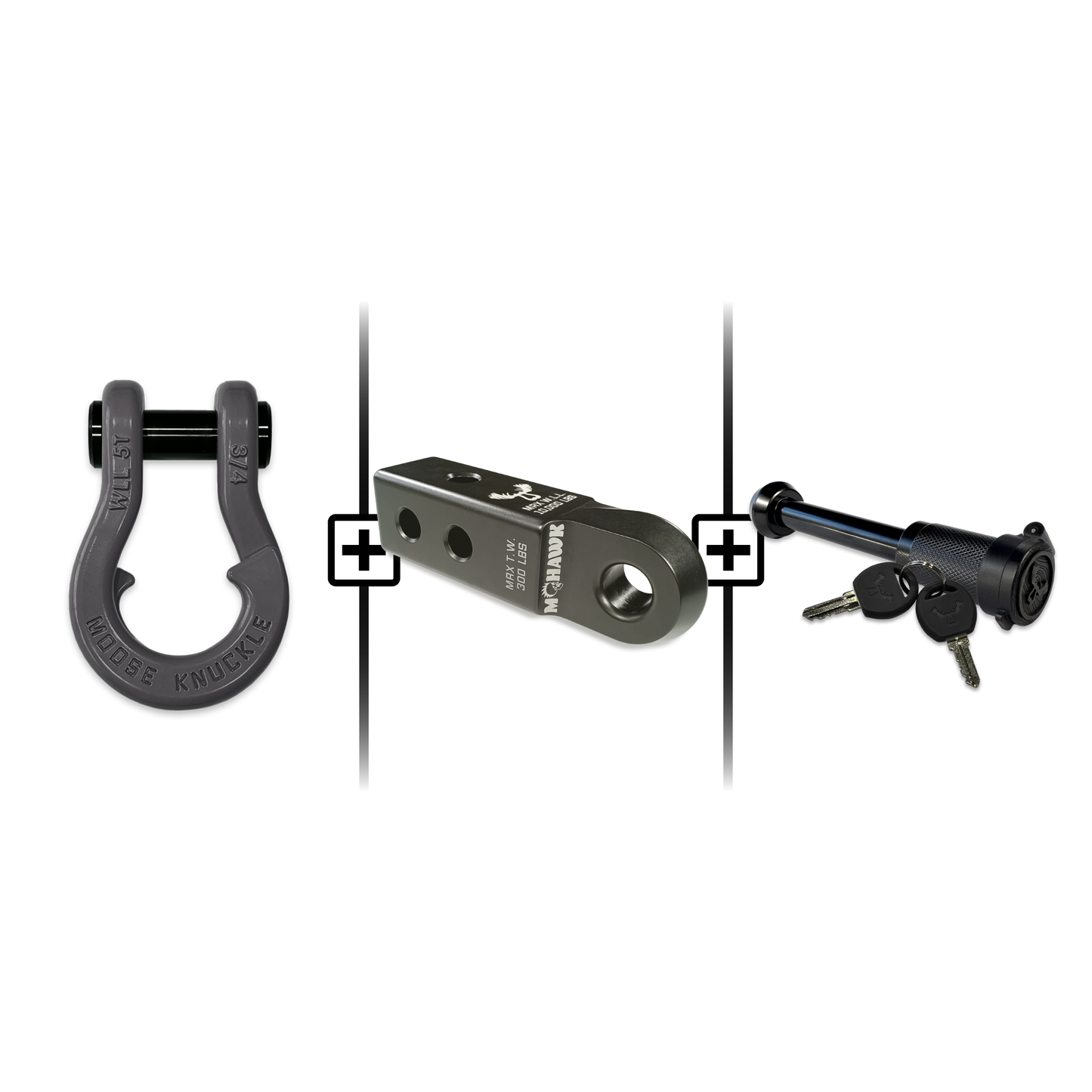 Jowl® 3/4 Split Shackle® Mohawk 2.0 Receiver and Hitch Pin Bundle