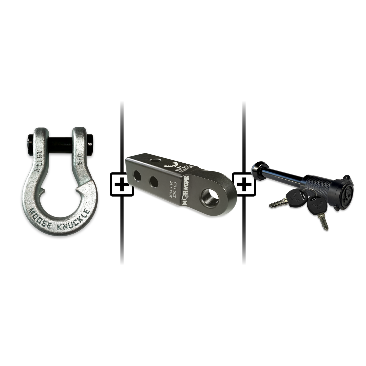 Jowl® 3/4 Split Shackle® Mohawk 2.0 Receiver and Hitch Pin Bundle