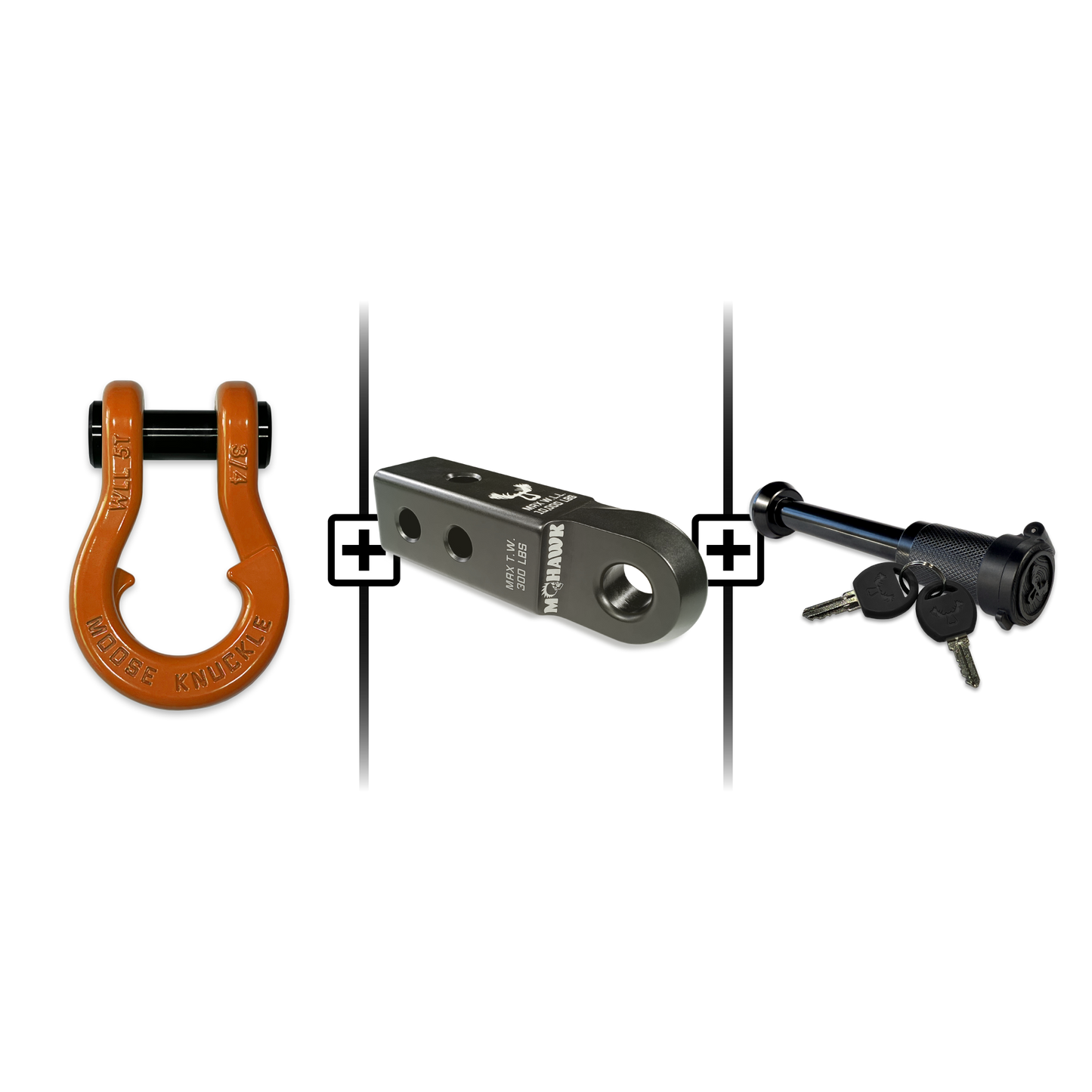 Jowl® 3/4 Split Shackle® Mohawk 2.0 Receiver and Hitch Pin Bundle