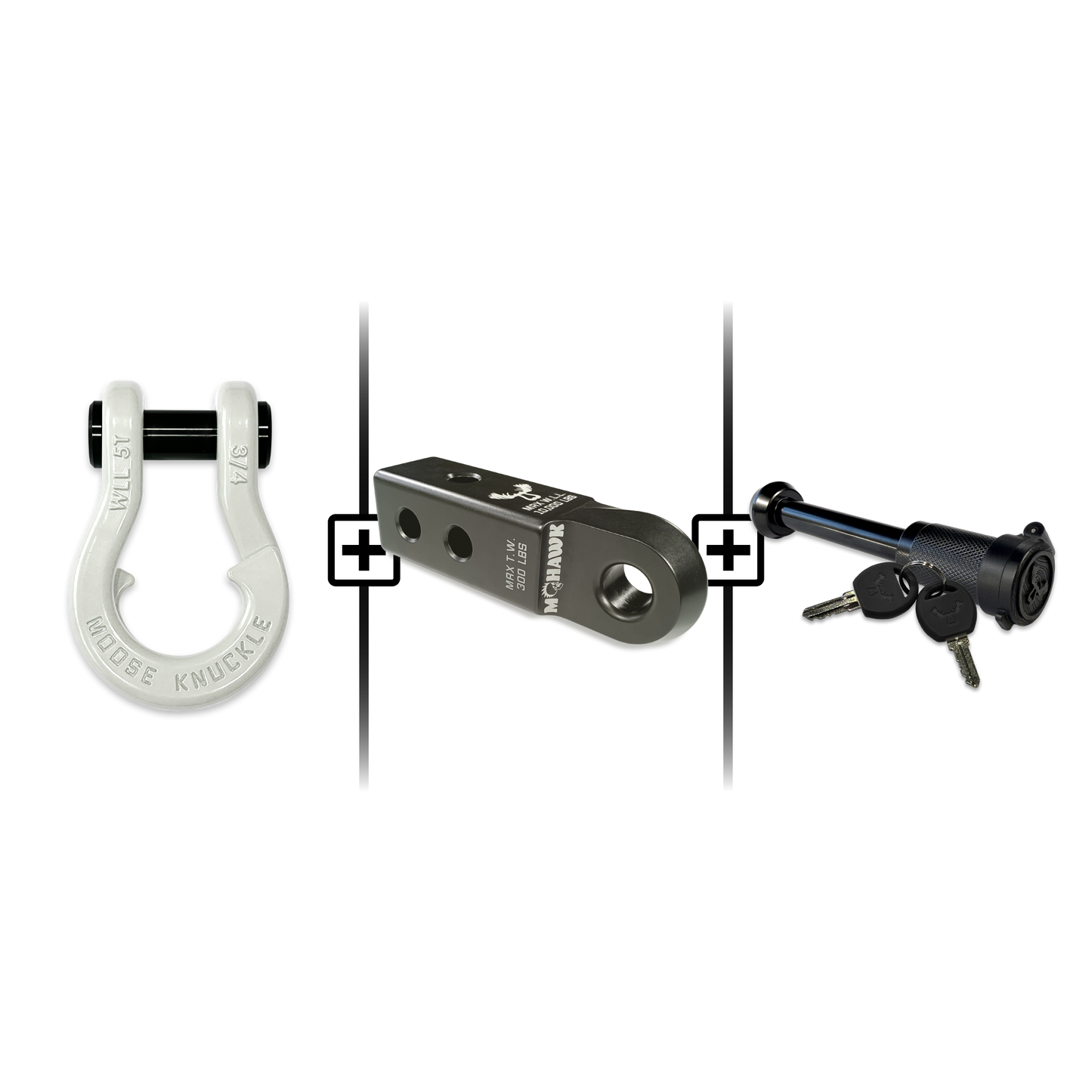 Jowl® 3/4 Split Shackle® Mohawk 2.0 Receiver and Hitch Pin Bundle