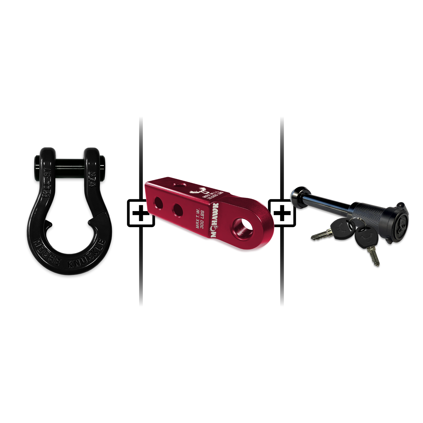 Jowl® 3/4 Split Shackle® Mohawk 2.0 Receiver and Hitch Pin Bundle
