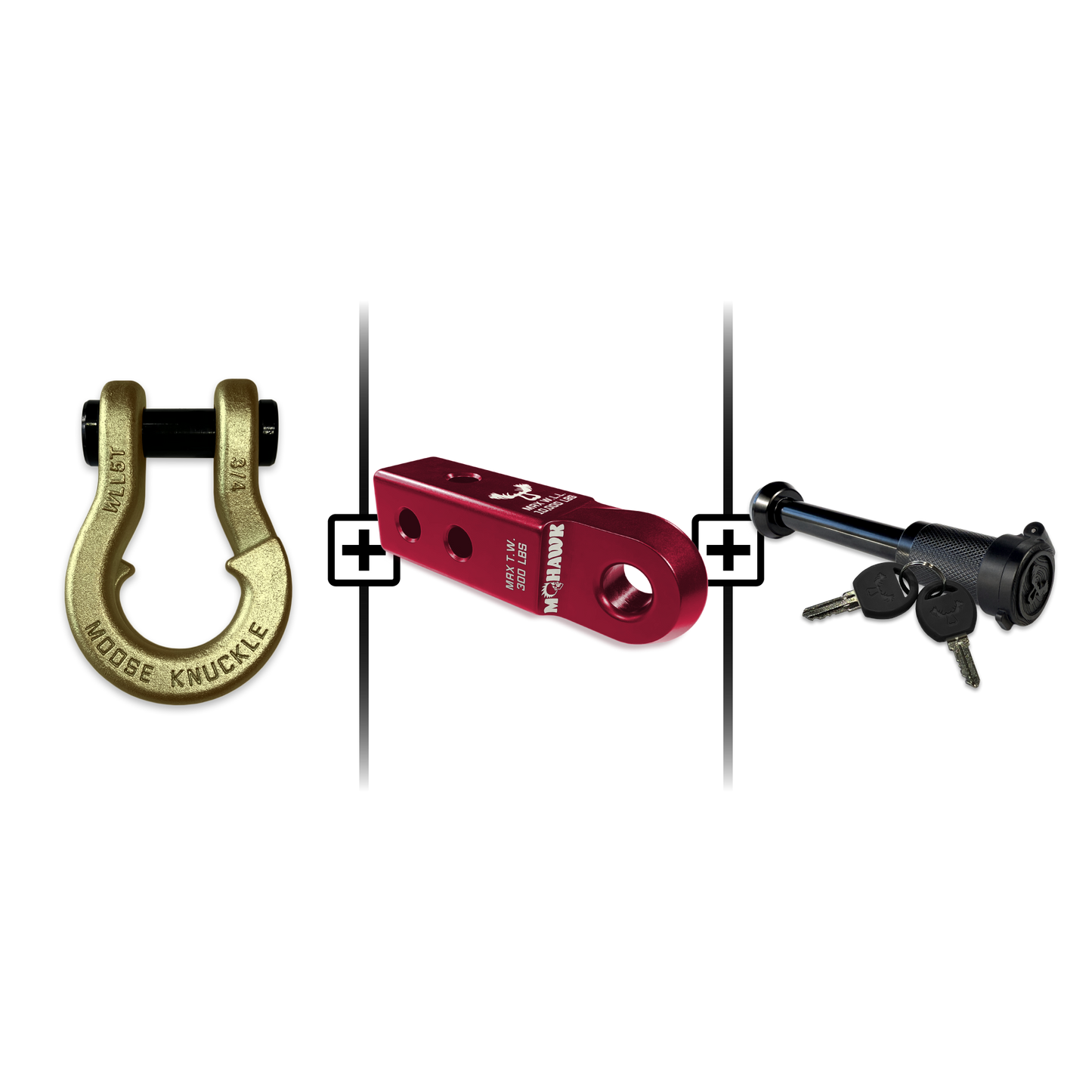 Jowl® 3/4 Split Shackle® Mohawk 2.0 Receiver and Hitch Pin Bundle