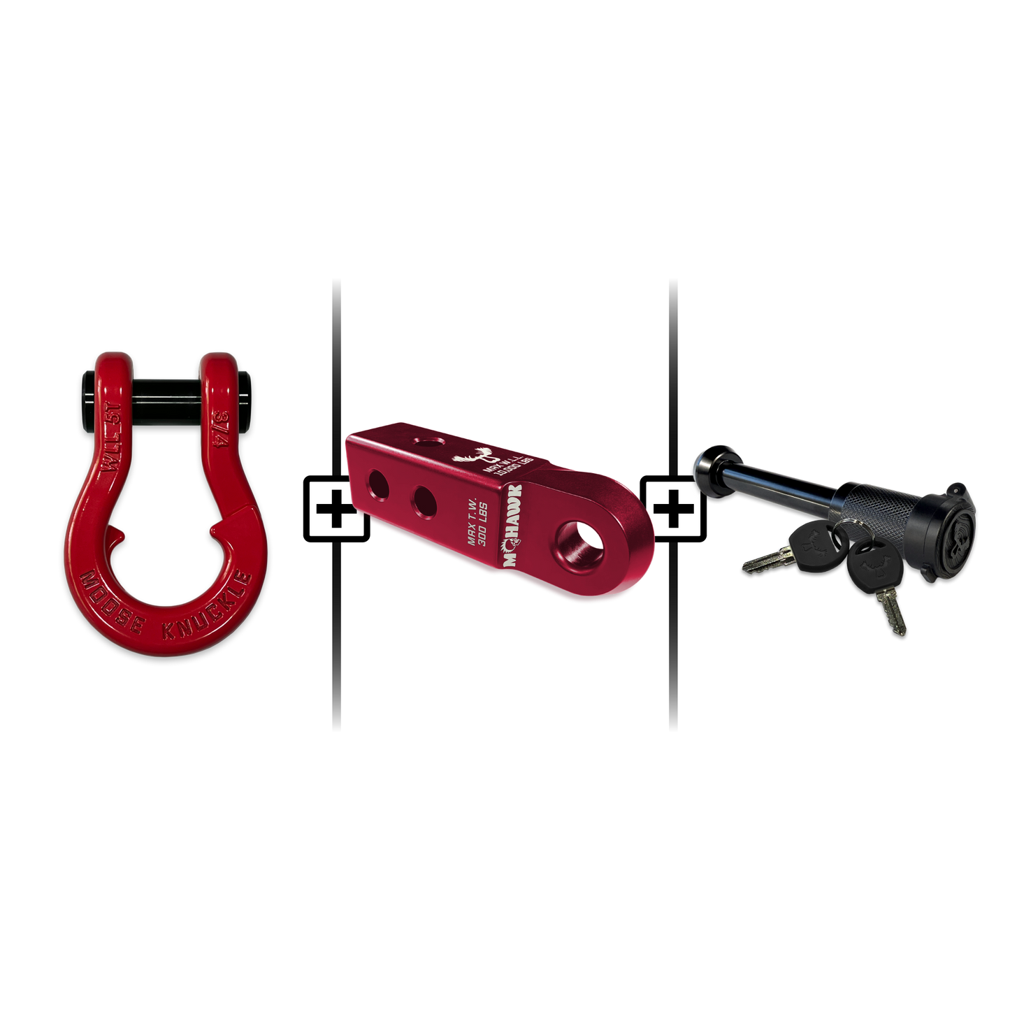 Jowl® 3/4 Split Shackle® Mohawk 2.0 Receiver and Hitch Pin Bundle