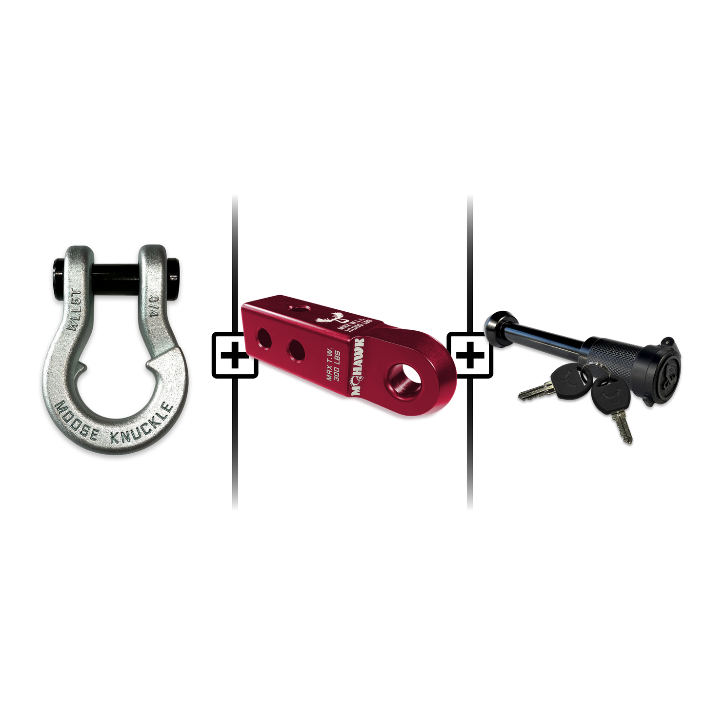 Jowl® 3/4 Split Shackle® Mohawk 2.0 Receiver and Hitch Pin Bundle