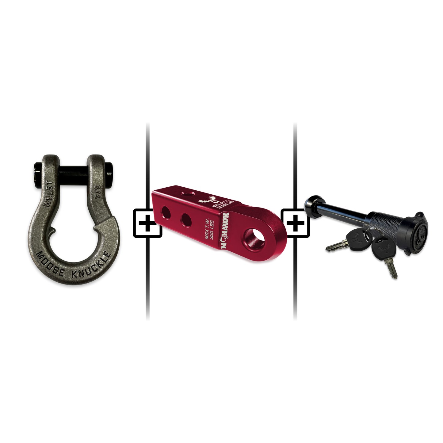 Jowl® 3/4 Split Shackle® Mohawk 2.0 Receiver and Hitch Pin Bundle