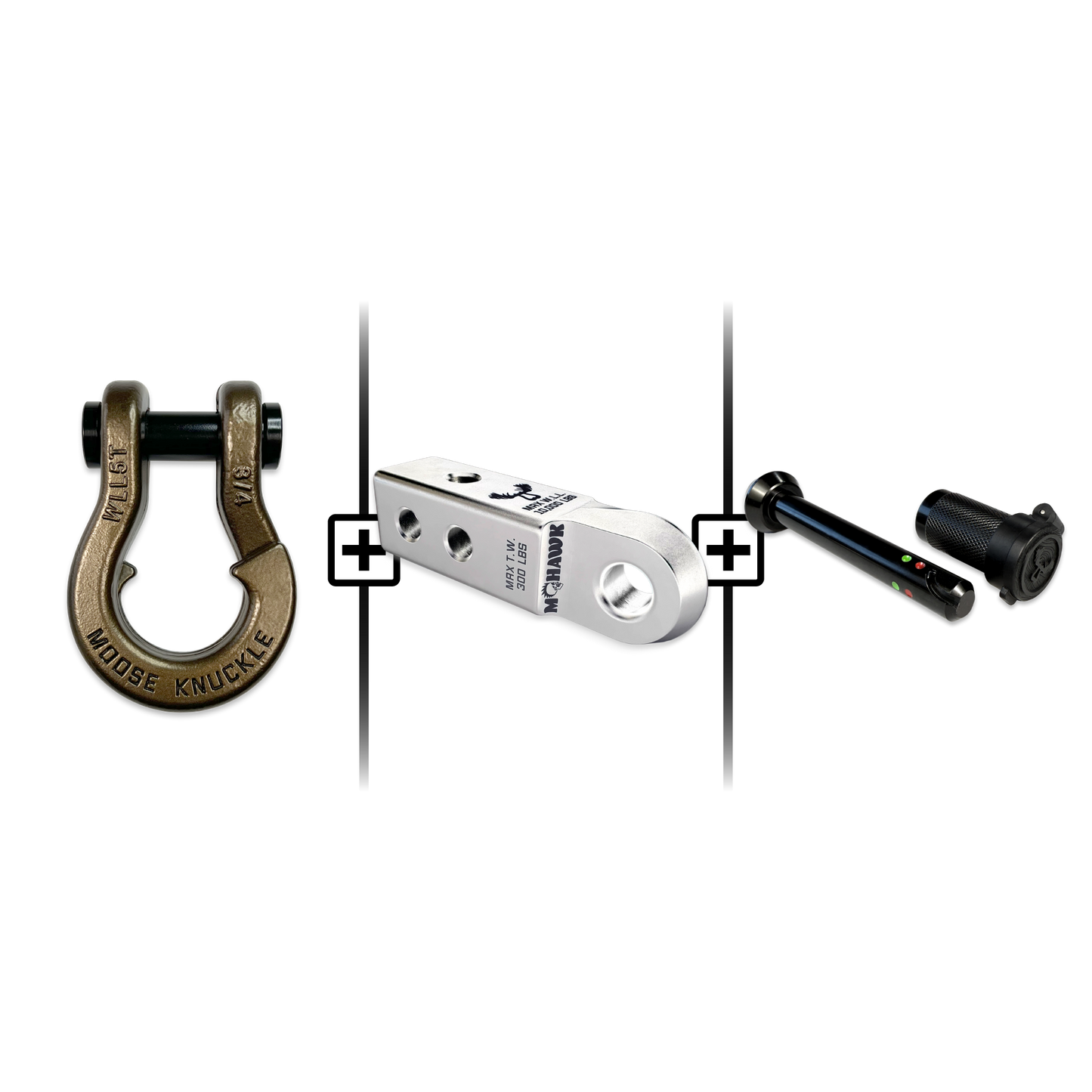 Jowl® 3/4 Split Shackle® Mohawk 2.0 Receiver and Hitch Pin Bundle