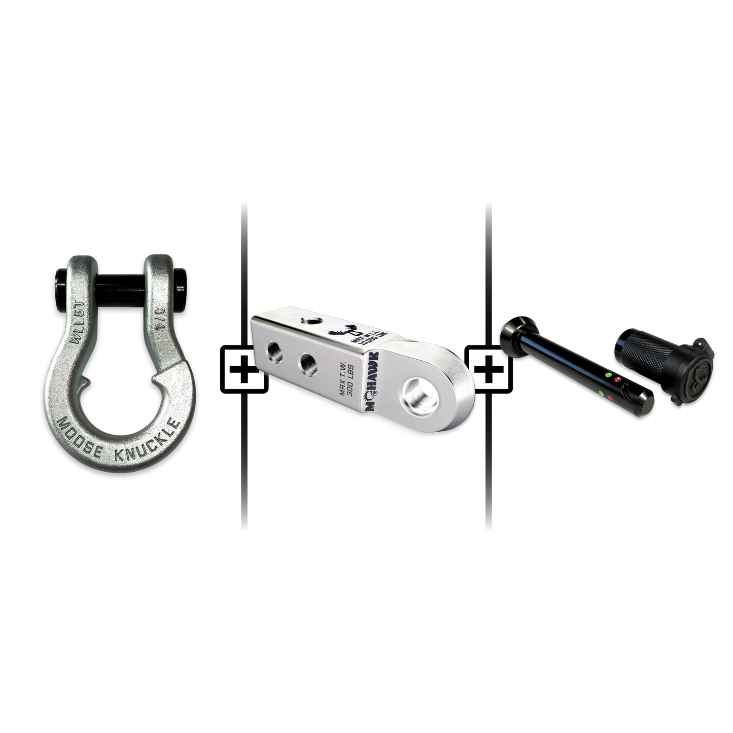 Jowl® 3/4 Split Shackle® Mohawk 2.0 Receiver and Hitch Pin Bundle