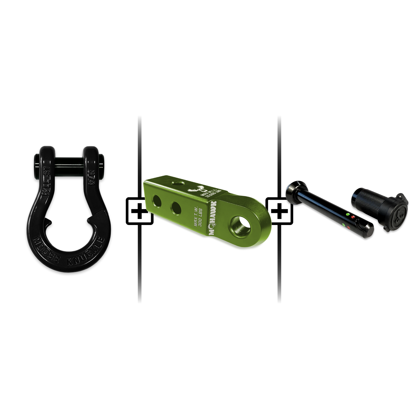 Jowl® 3/4 Split Shackle® Mohawk 2.0 Receiver and Hitch Pin Bundle