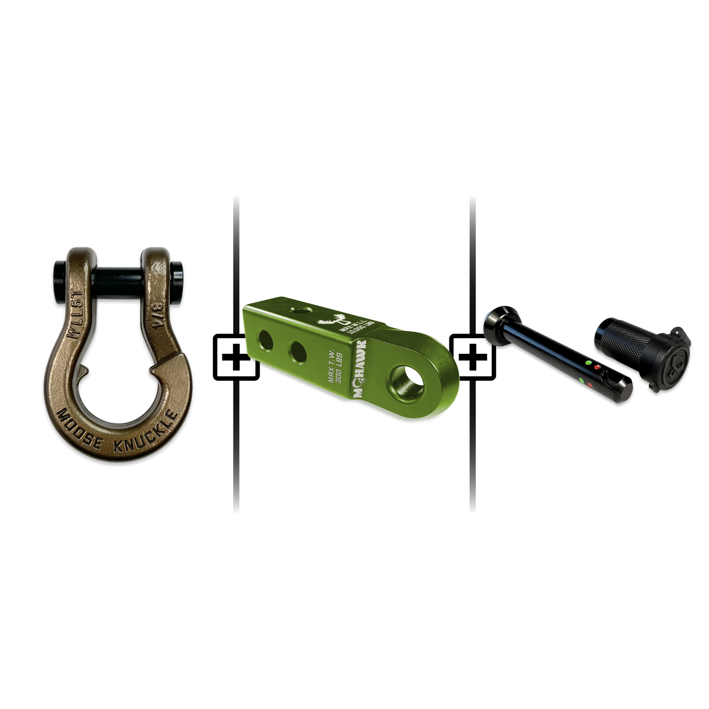 Jowl® 3/4 Split Shackle® Mohawk 2.0 Receiver and Hitch Pin Bundle