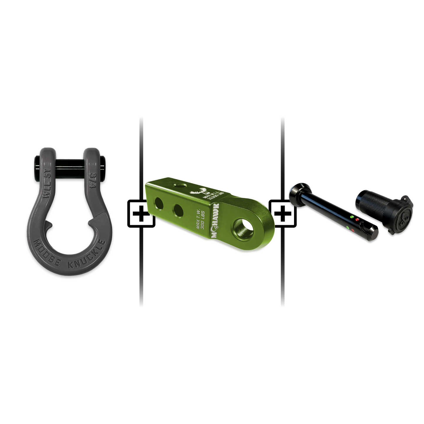 Jowl® 3/4 Split Shackle® Mohawk 2.0 Receiver and Hitch Pin Bundle