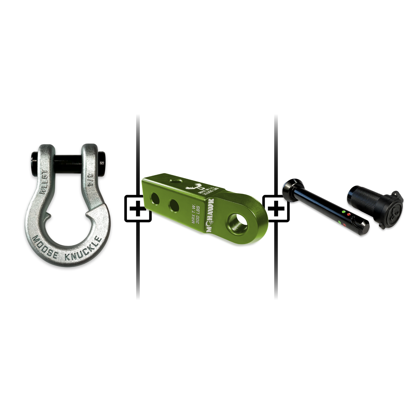 Jowl® 3/4 Split Shackle® Mohawk 2.0 Receiver and Hitch Pin Bundle