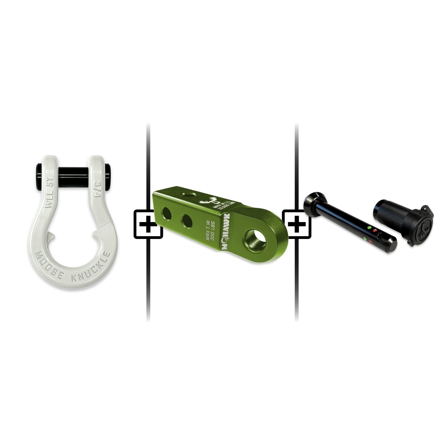 Jowl® 3/4 Split Shackle® Mohawk 2.0 Receiver and Hitch Pin Bundle