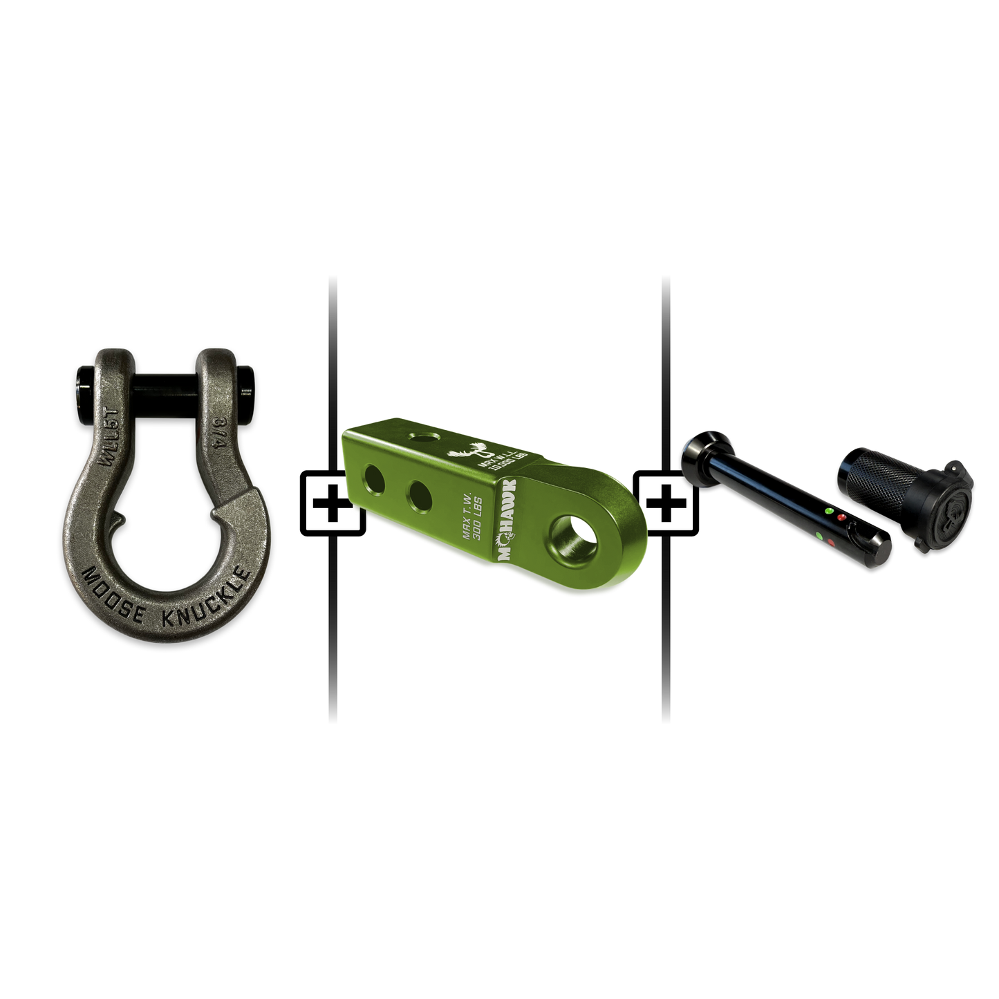 Jowl® 3/4 Split Shackle® Mohawk 2.0 Receiver and Hitch Pin Bundle