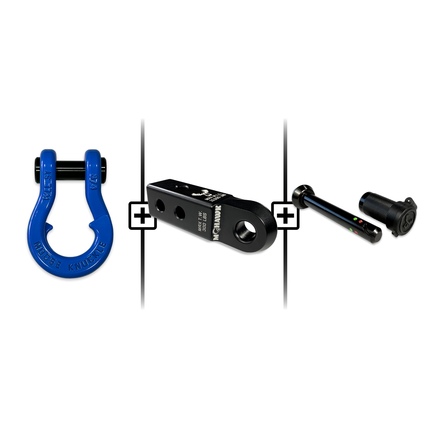 Jowl® 3/4 Split Shackle® Mohawk 2.0 Receiver and Hitch Pin Bundle