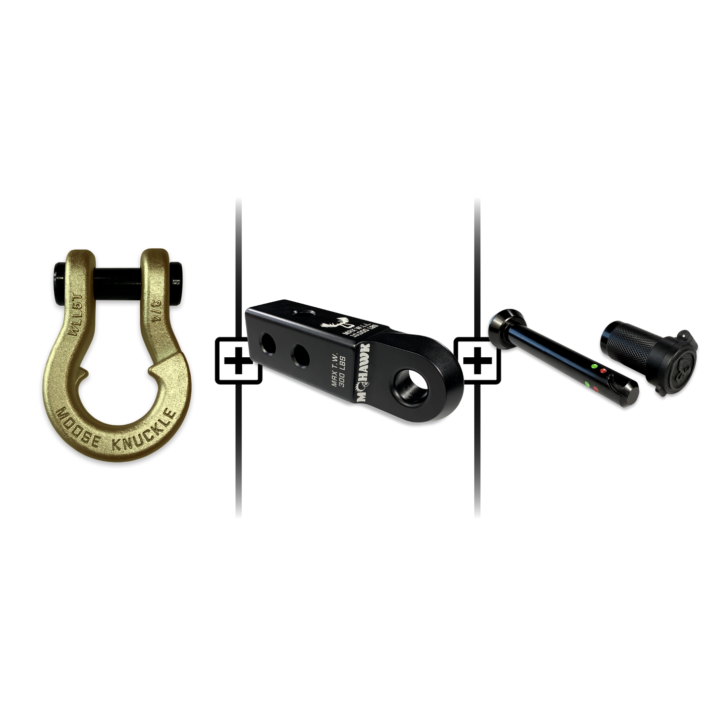 Jowl® 3/4 Split Shackle® Mohawk 2.0 Receiver and Hitch Pin Bundle