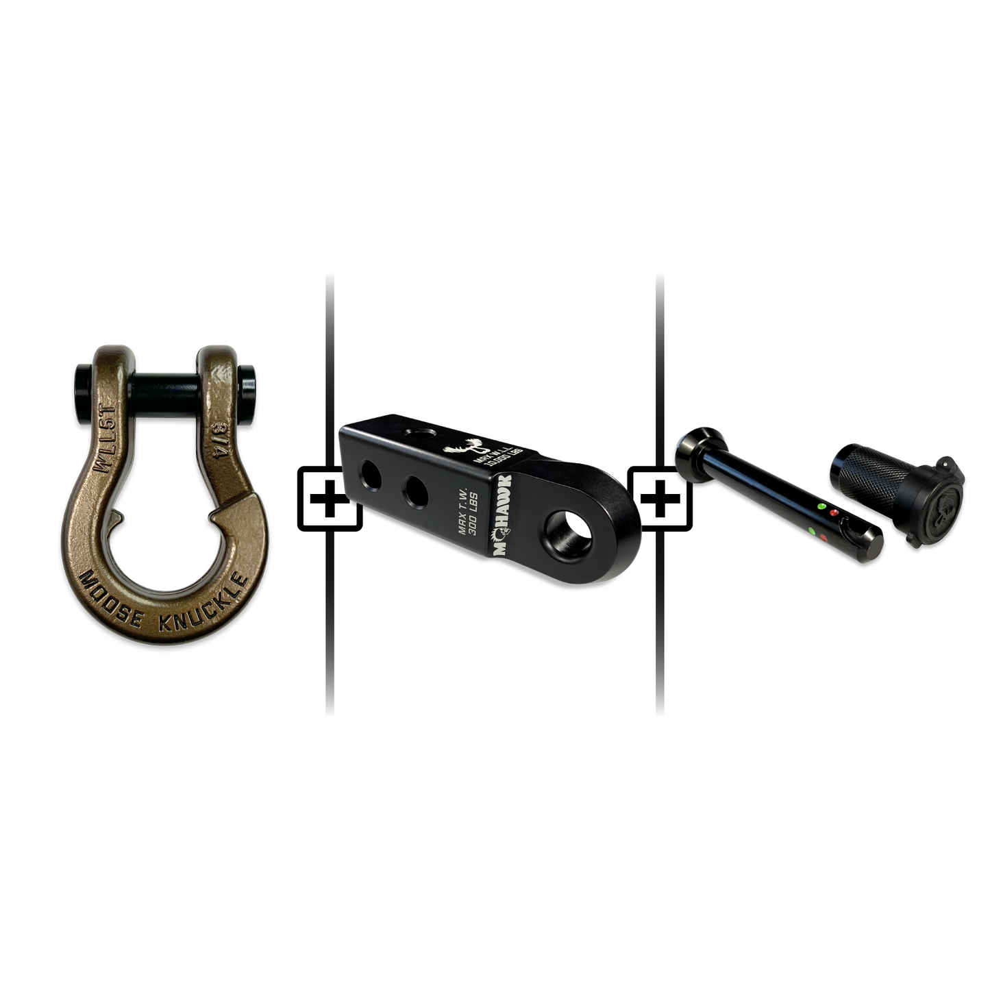 Jowl® 3/4 Split Shackle® Mohawk 2.0 Receiver and Hitch Pin Bundle