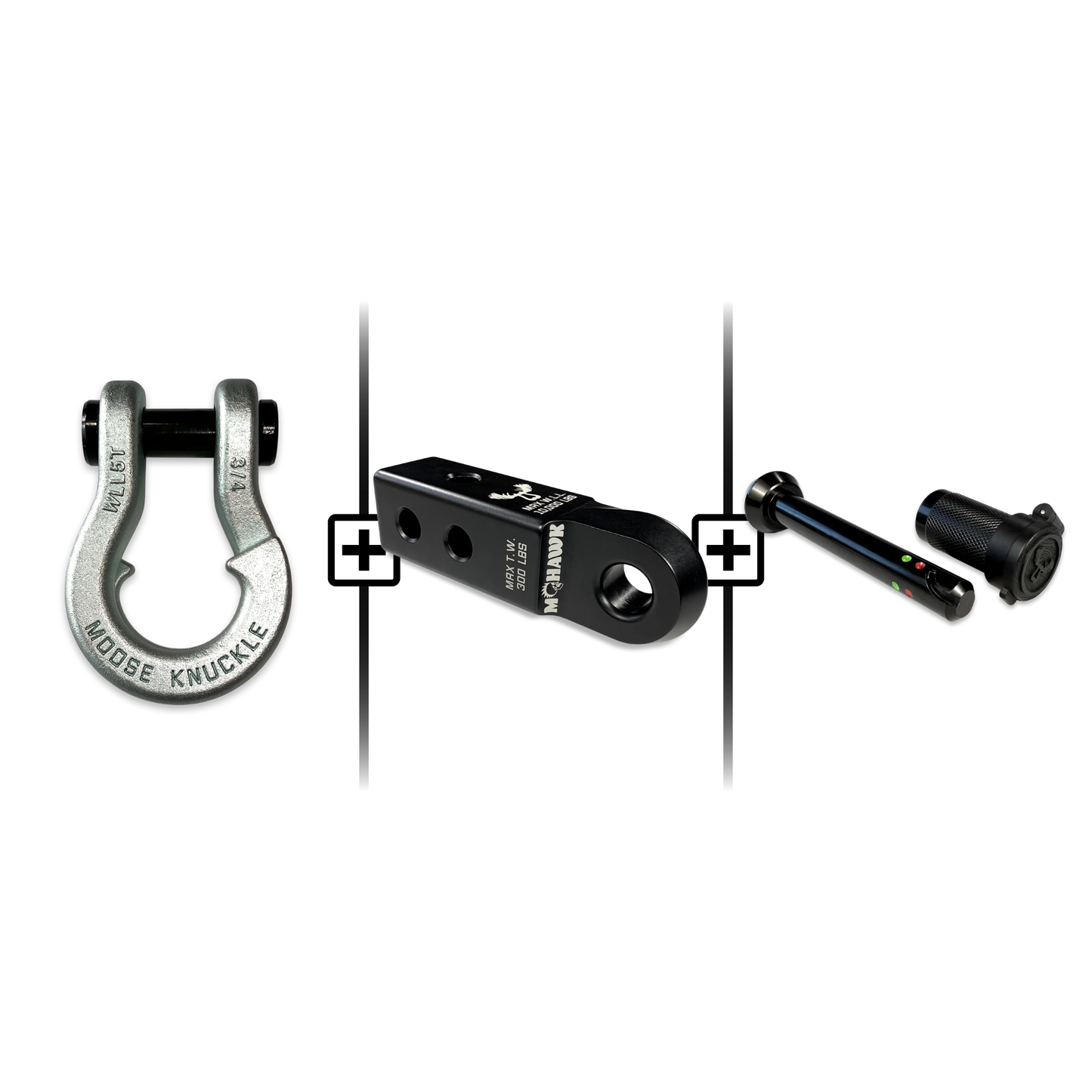 Jowl® 3/4 Split Shackle® Mohawk 2.0 Receiver and Hitch Pin Bundle