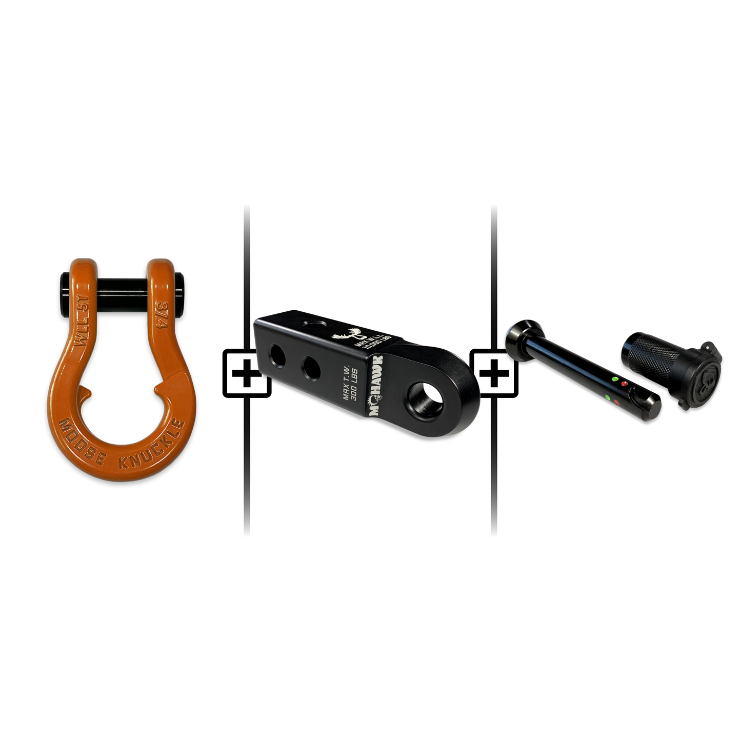Jowl® 3/4 Split Shackle® Mohawk 2.0 Receiver and Hitch Pin Bundle