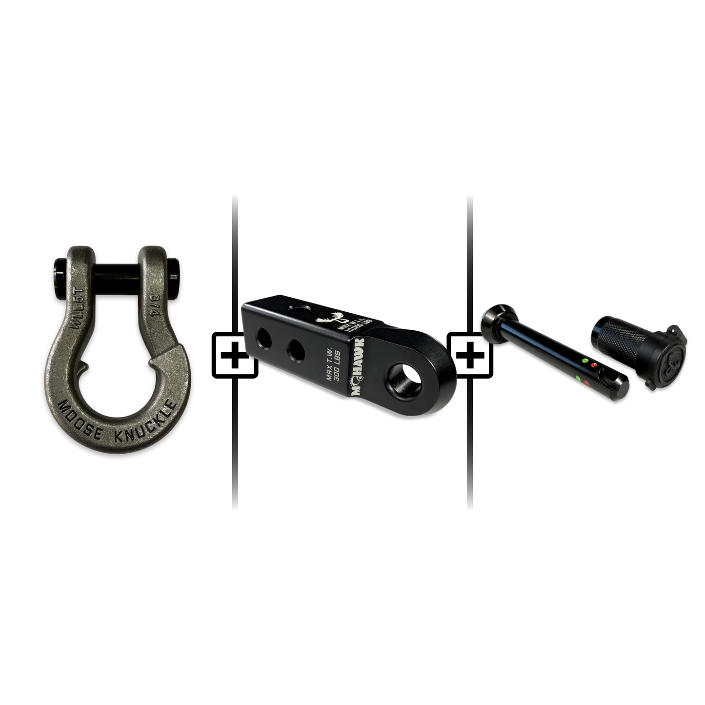 Jowl® 3/4 Split Shackle® Mohawk 2.0 Receiver and Hitch Pin Bundle