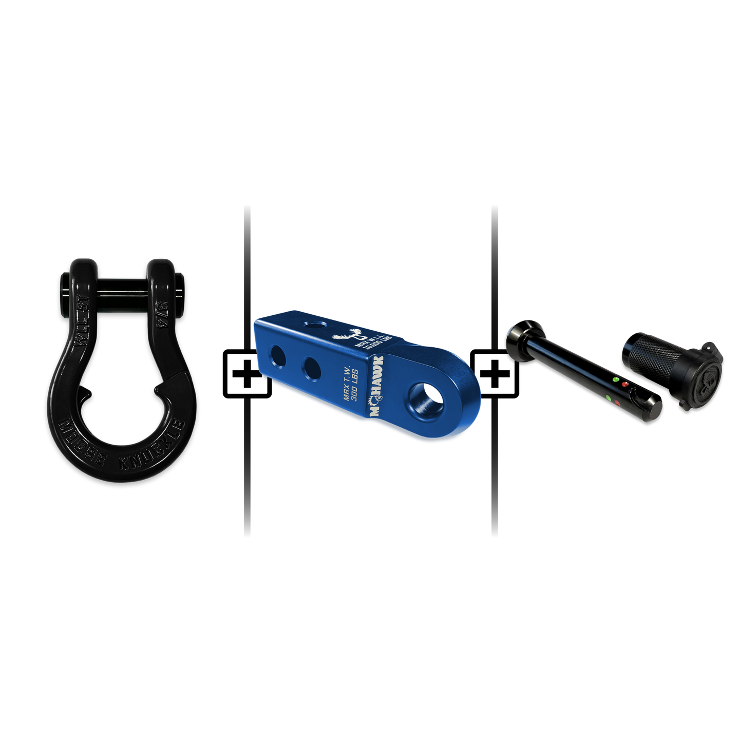 Jowl® 3/4 Split Shackle® Mohawk 2.0 Receiver and Hitch Pin Bundle