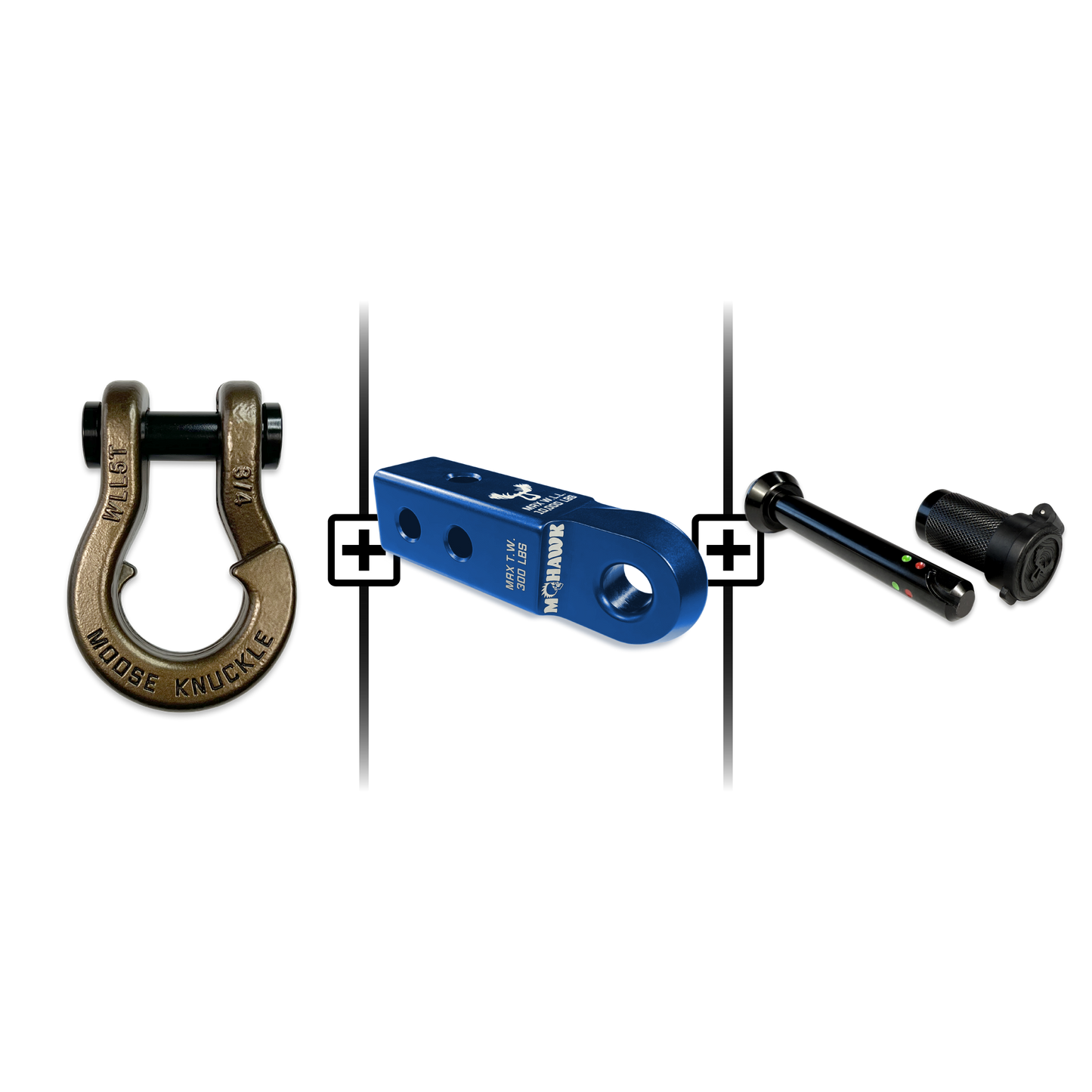 Jowl® 3/4 Split Shackle® Mohawk 2.0 Receiver and Hitch Pin Bundle