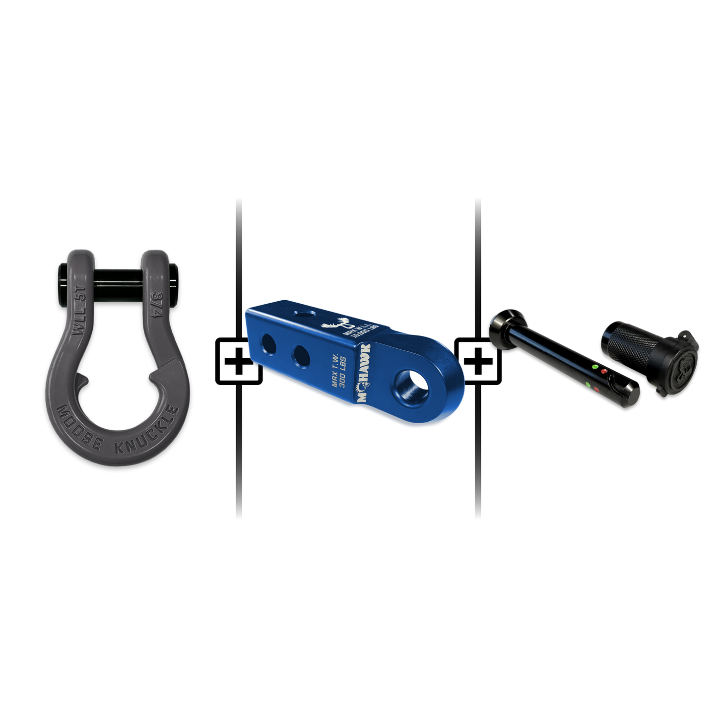 Jowl® 3/4 Split Shackle® Mohawk 2.0 Receiver and Hitch Pin Bundle