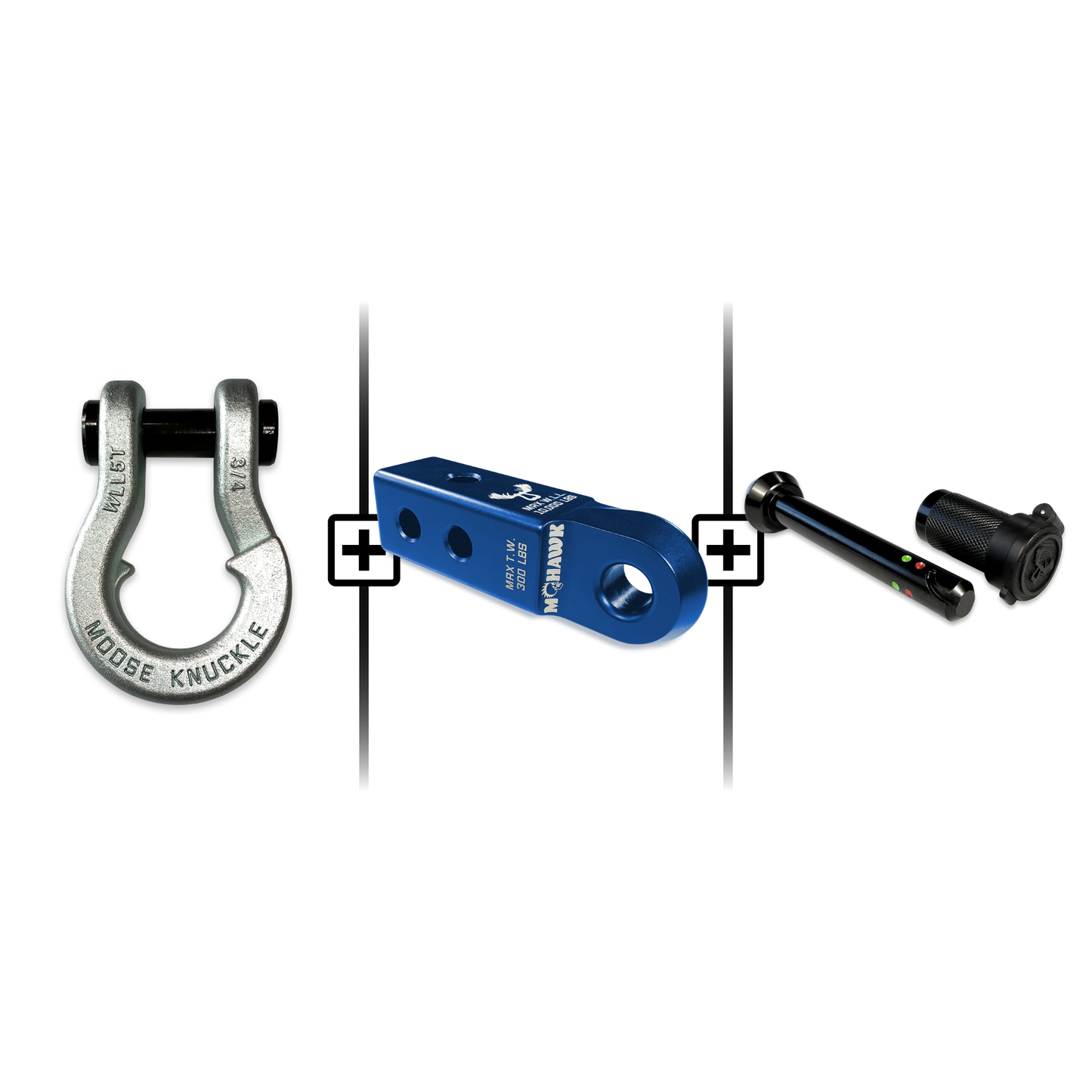 Jowl® 3/4 Split Shackle® Mohawk 2.0 Receiver and Hitch Pin Bundle