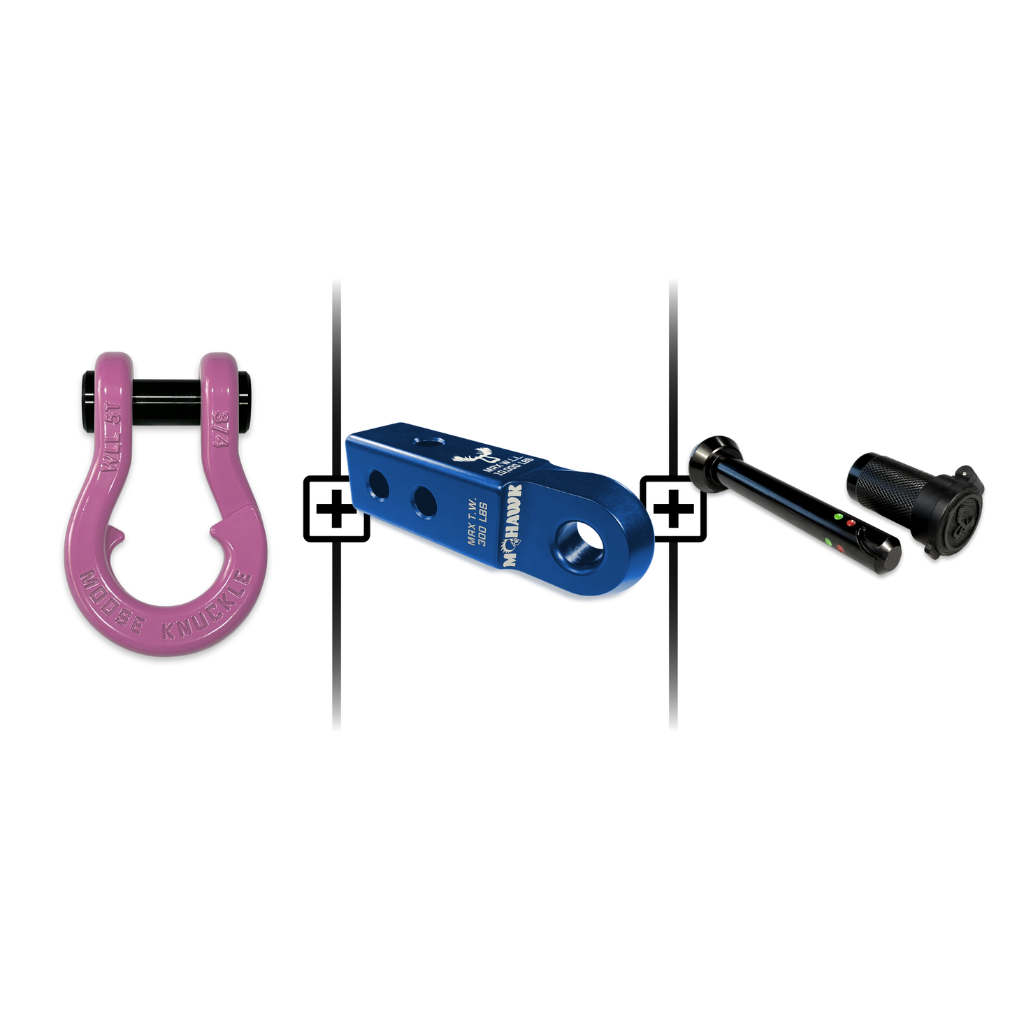 Jowl® 3/4 Split Shackle® Mohawk 2.0 Receiver and Hitch Pin Bundle