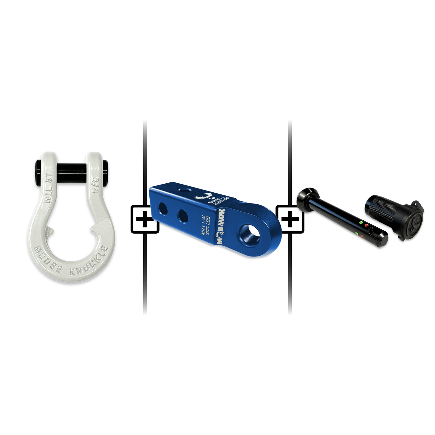 Jowl® 3/4 Split Shackle® Mohawk 2.0 Receiver and Hitch Pin Bundle