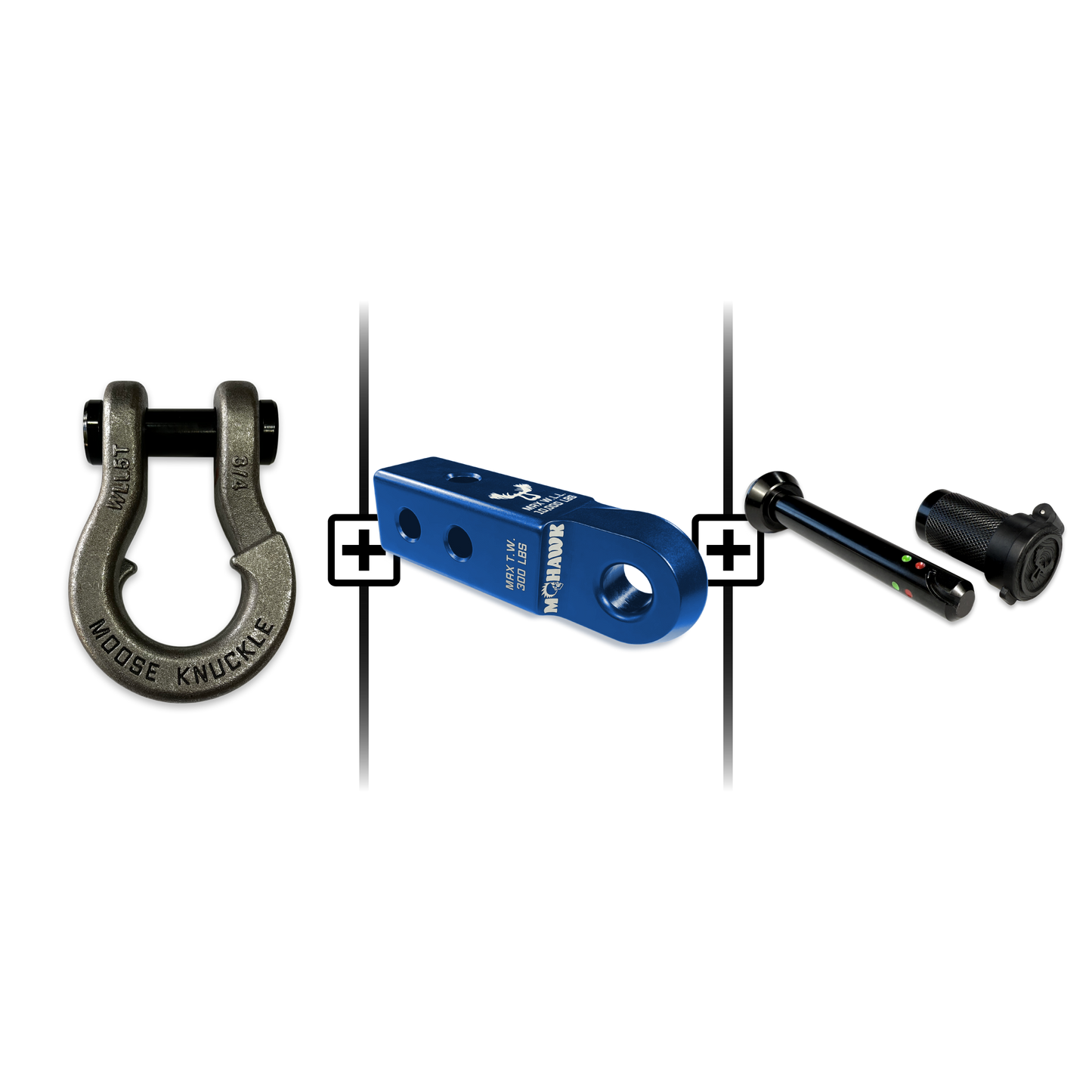 Jowl® 3/4 Split Shackle® Mohawk 2.0 Receiver and Hitch Pin Bundle