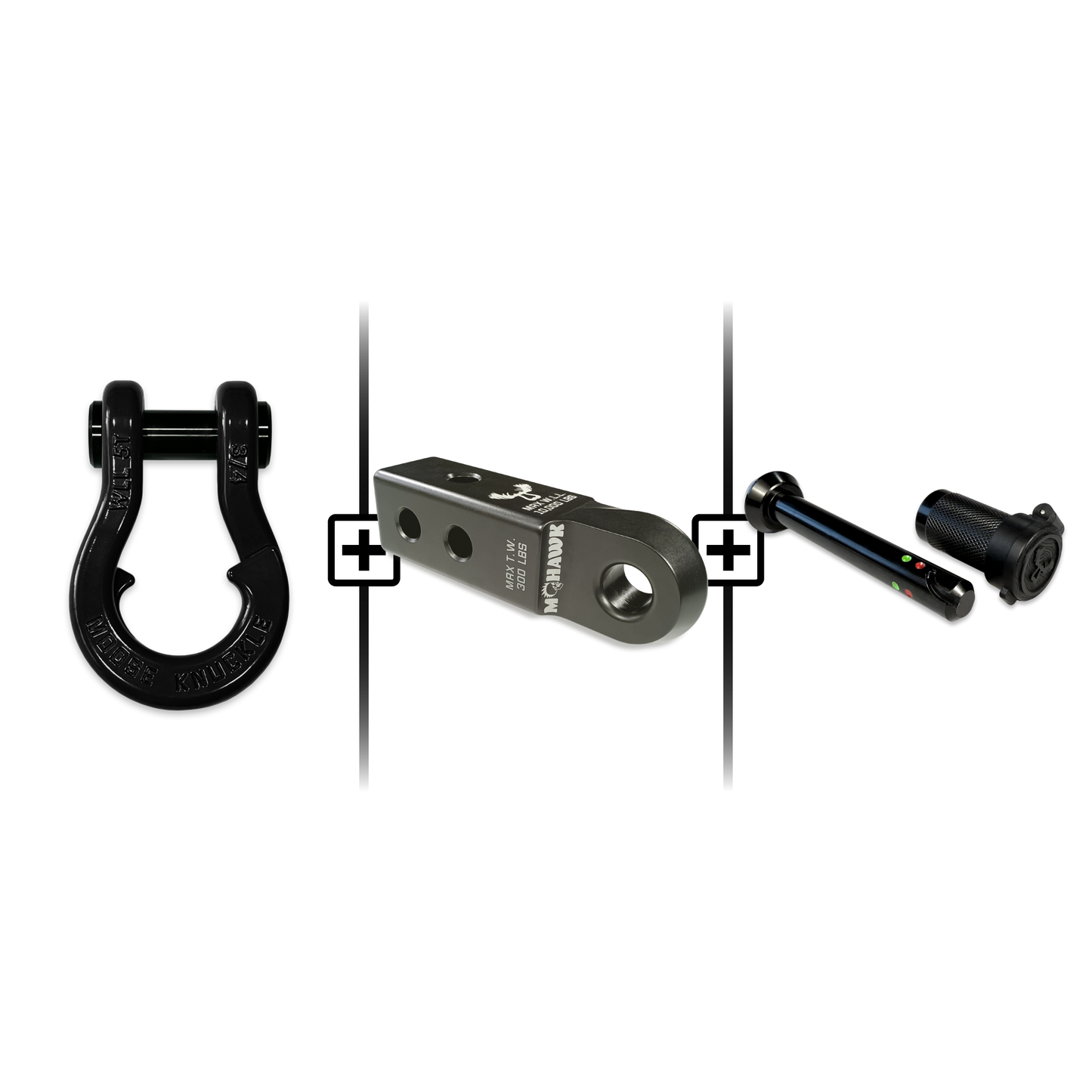 Jowl® 3/4 Split Shackle® Mohawk 2.0 Receiver and Hitch Pin Bundle