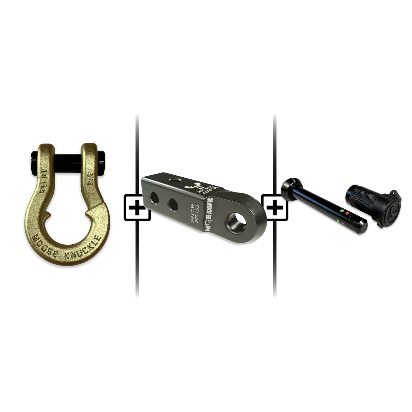 Jowl® 3/4 Split Shackle® Mohawk 2.0 Receiver and Hitch Pin Bundle