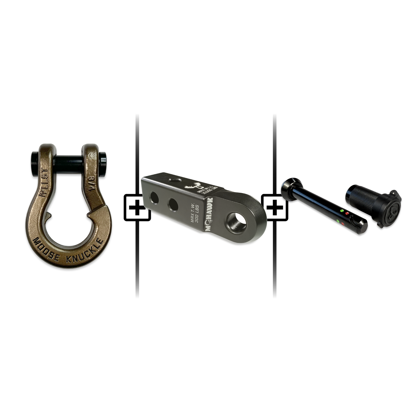 Jowl® 3/4 Split Shackle® Mohawk 2.0 Receiver and Hitch Pin Bundle