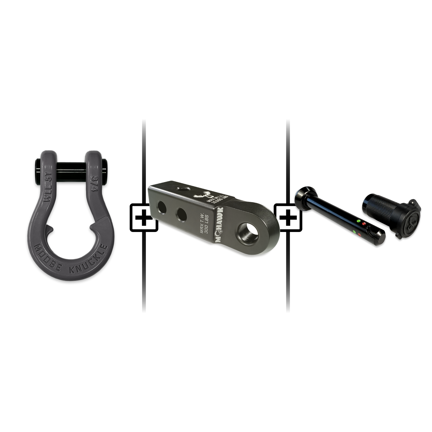 Jowl® 3/4 Split Shackle® Mohawk 2.0 Receiver and Hitch Pin Bundle